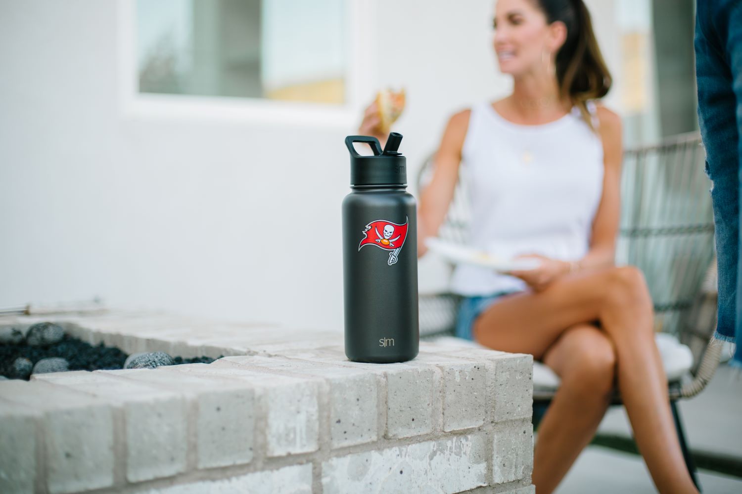 NFL Summit Insulated Stainless Steel Water Bottle with Straw Lid - 24oz Leakproof Thermos for Sports, Gym & Outdoor Activities
