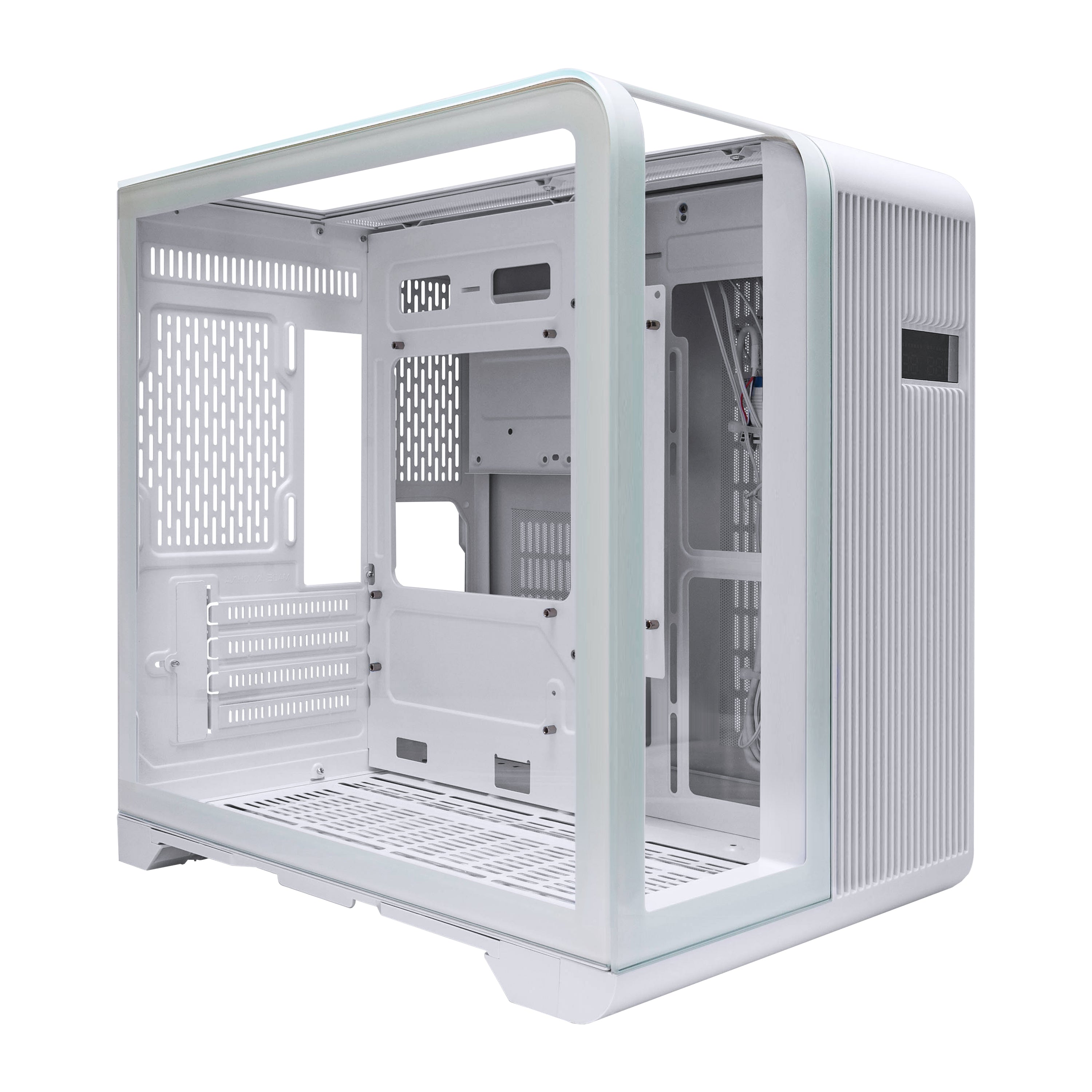 1st Player RT5 M ATX ITX PC Gaming Case - Compact White Computer Case for High-Performance Gaming Builds | Perfect for Small Spaces & LAN Parties