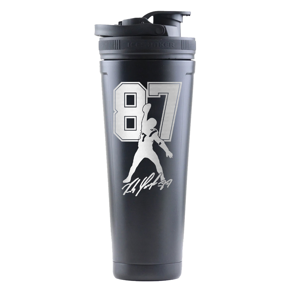 Gronk Signature Edition 36oz Protein Shaker Bottle - Leak Proof Gym Water Bottle for Workout, Bodybuilding & Post-Workout Recovery - BPA Free Sports Drink Mixer for Athletes & Fitness Enthusiasts