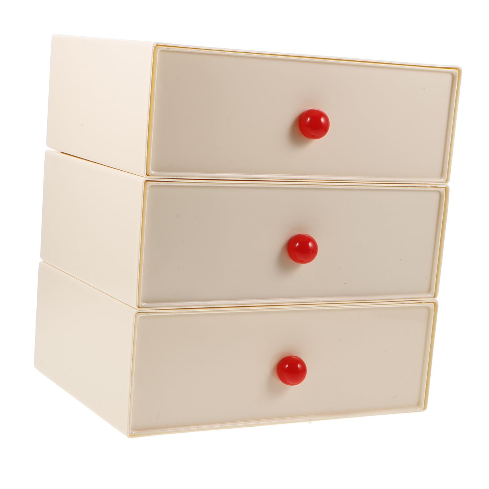 Jojofuny Tabletop Organizer - Sturdy 3-Tier Drawer Storage Box for Office, School & Home - Large Capacity Desk Organizer with Multi-Compartment Design - Perfect for Stationery, Makeup, Crafts & Office Supplies Organization
