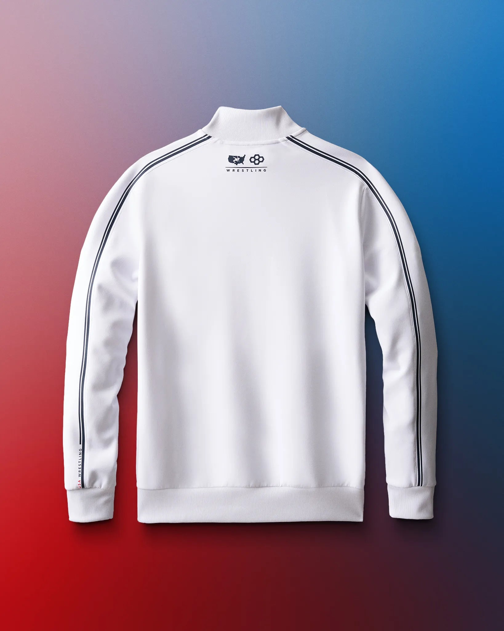 VIK USA Wrestling Chronicle Elite Jacket - White | Premium Performance Jacket for Wrestlers & Athletes | Perfect for Training, Competitions & Outdoor Sports