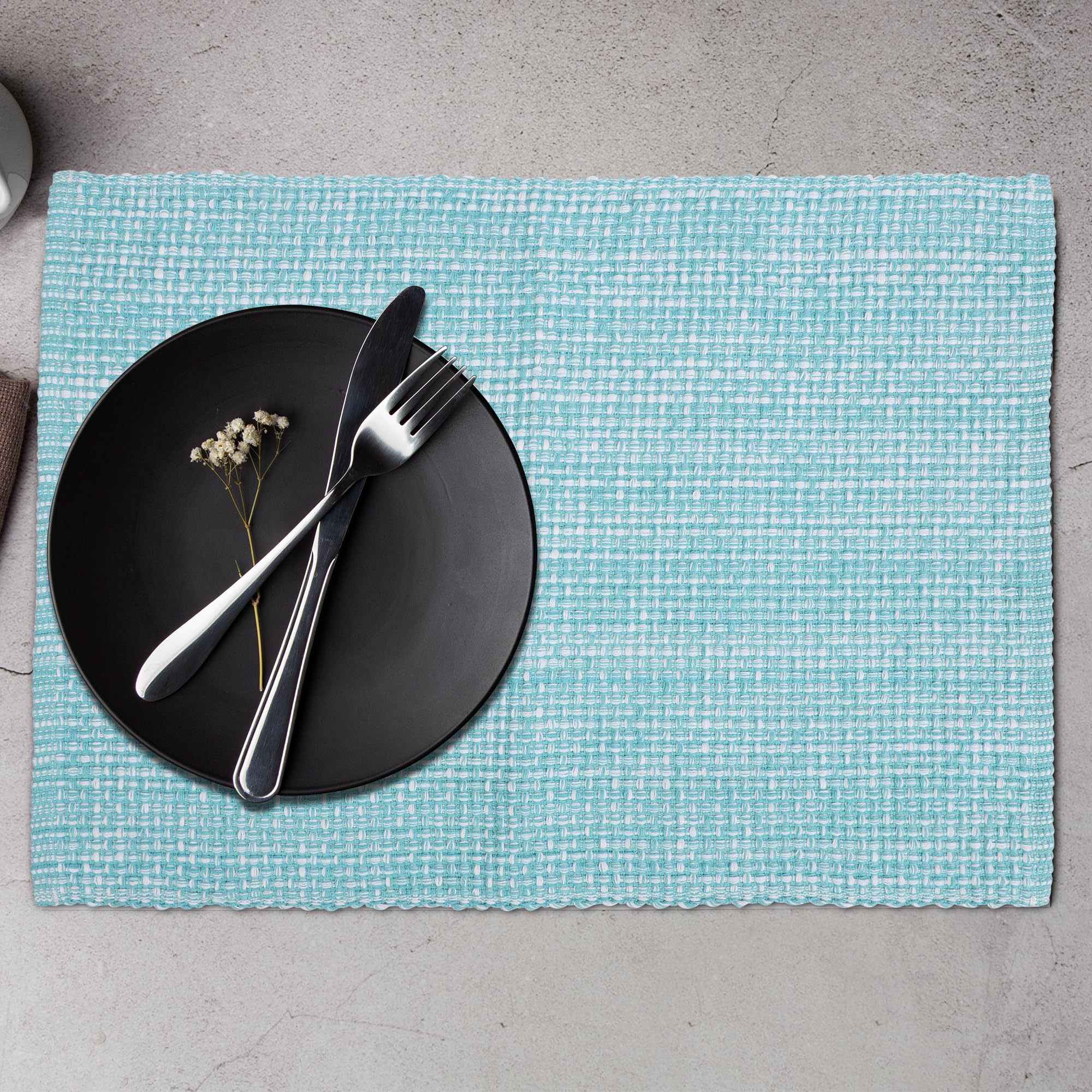Premium 100% Cotton Oversized Placemats Set of 6 - 14
