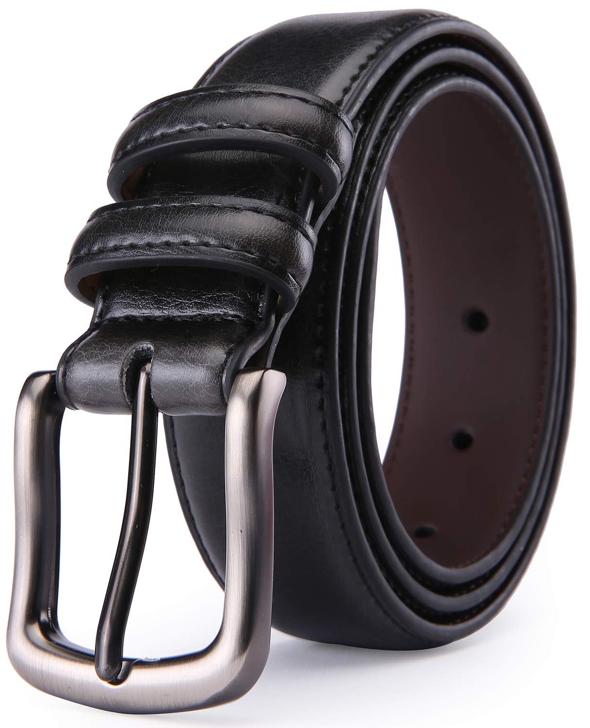 Autolock Men's Genuine Leather Dress Belt - Classic Casual 1 1/4