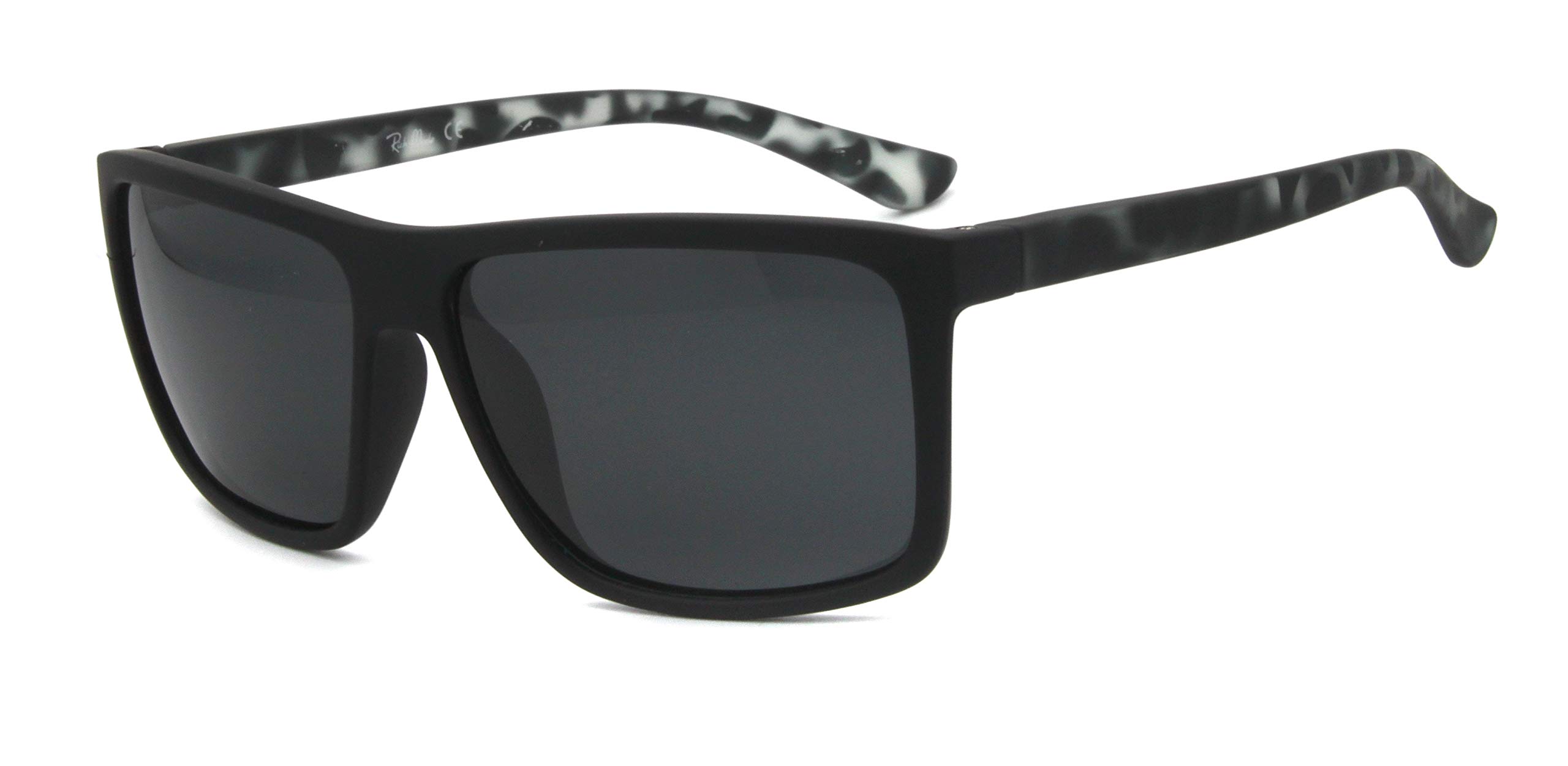 **RICH MODE Polarized Sunglasses for Men – Classic Square Retro Driving Glasses with UV400 Protection – Lightweight Fishing & Outdoor Sunglasses for Driving, Hiking, and Beach Activities**