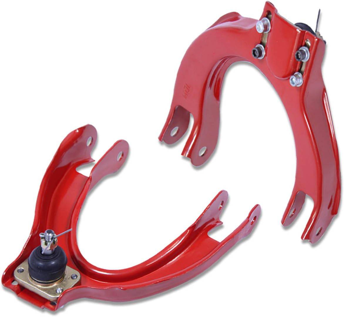 1988-1991 Honda Civic Front Upper Camber Arm Kit - Adjustable Camber Correction for Improved Alignment & Tire Wear - Perfect for Street Performance & Track Racing
