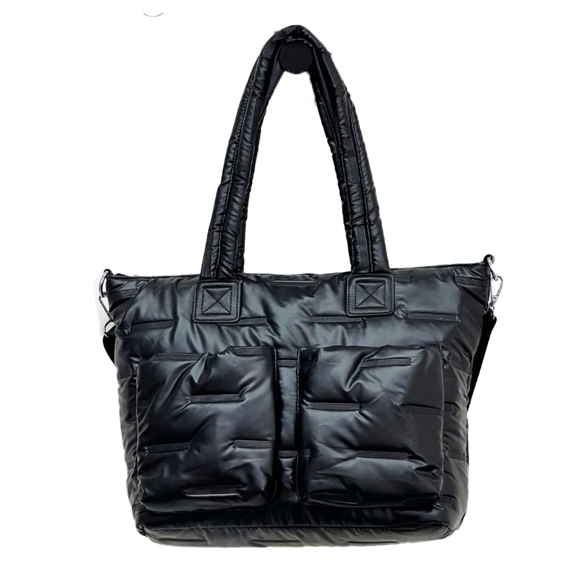 Quilted Puffer Tote Bag - Soft Plush Puffy Handbag for Women - Perfect for Work, Gym & Daily Commute - Stylish & Versatile Shoulder Bag for Office, Travel & Shopping
