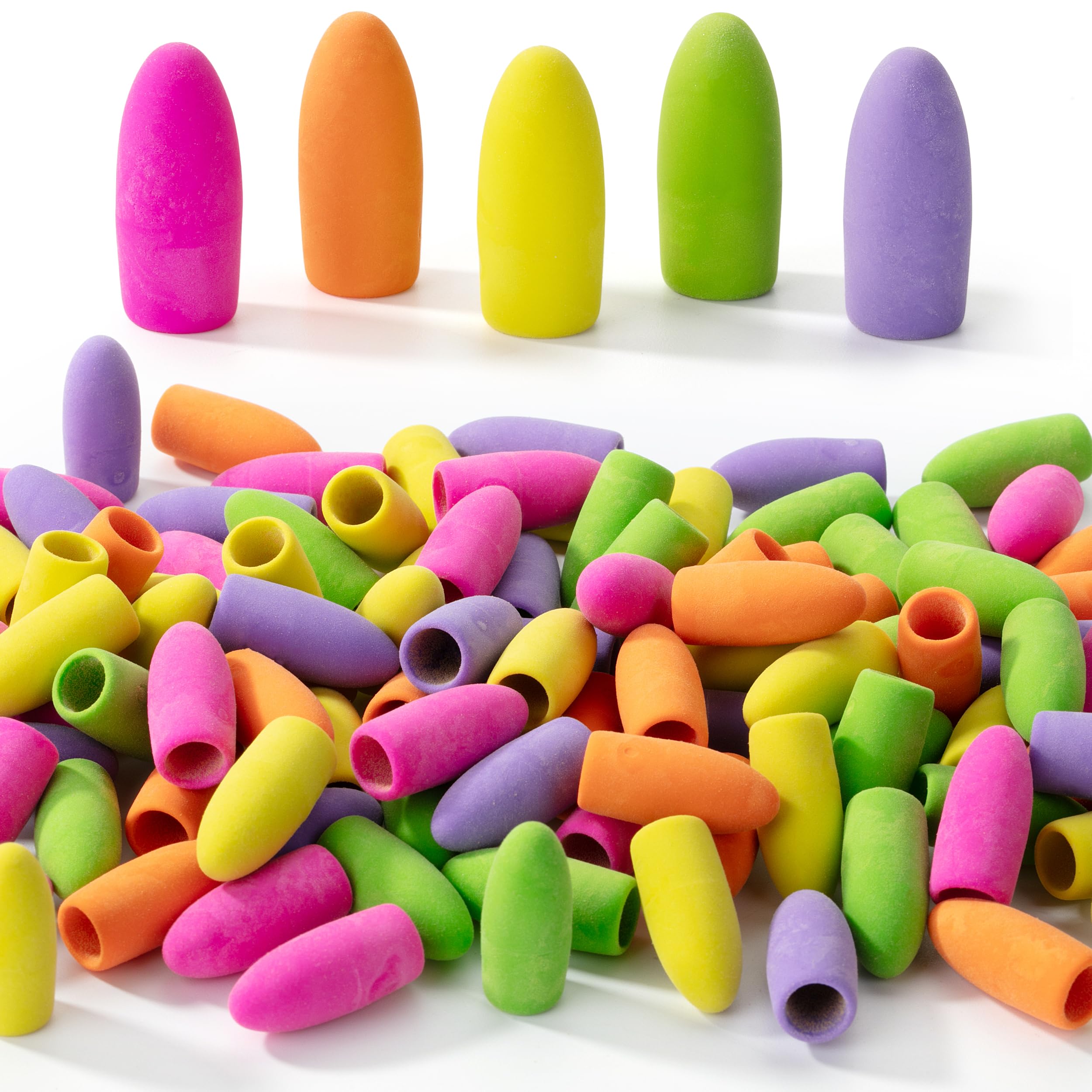 Mr. Pen - 120 Pack Colorful Pencil Eraser Toppers | Fun Pencil Top Erasers & Cap Erasers for Kids School Supplies | Perfect for Classroom, Homework & Art Projects