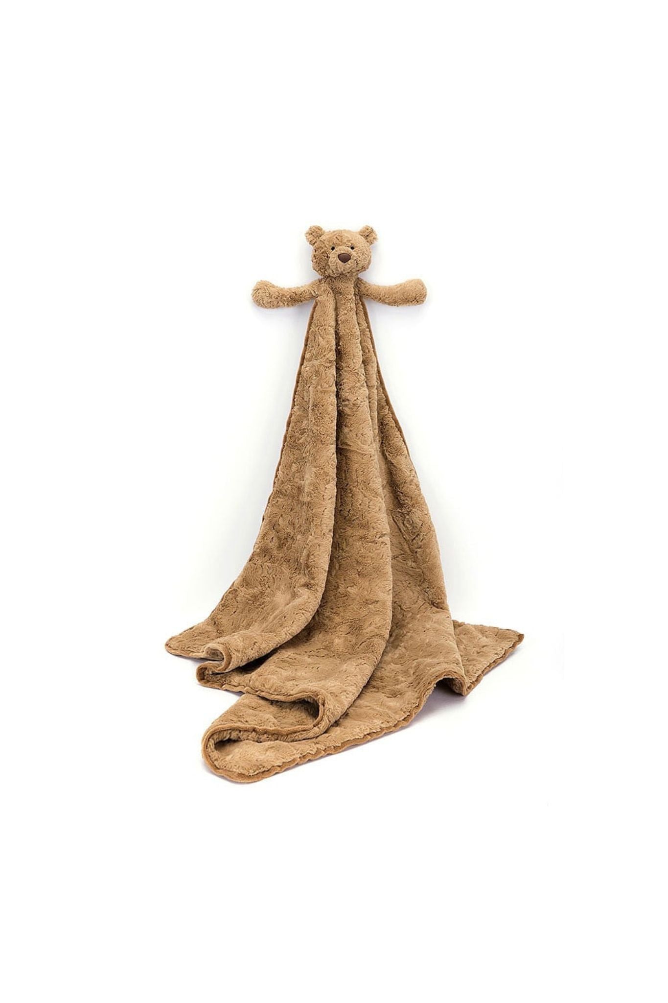 Jellycat Bartholomew Bear Plush Blanket - Ultra Soft Cuddly Security Blanket for Babies & Toddlers | Perfect for Naptime, Bedtime & Comforting