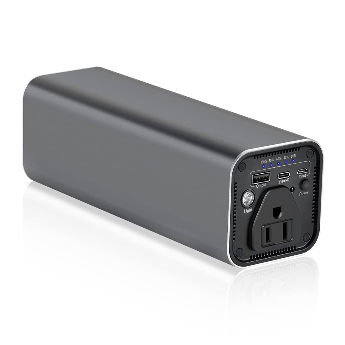 31200mAh 100W Portable Laptop Charger with AC Outlet - Universal Power Bank for MacBook, iPhone, Samsung, HP, Dell, Lenovo - Perfect for Travel, Business Trips & Remote Work