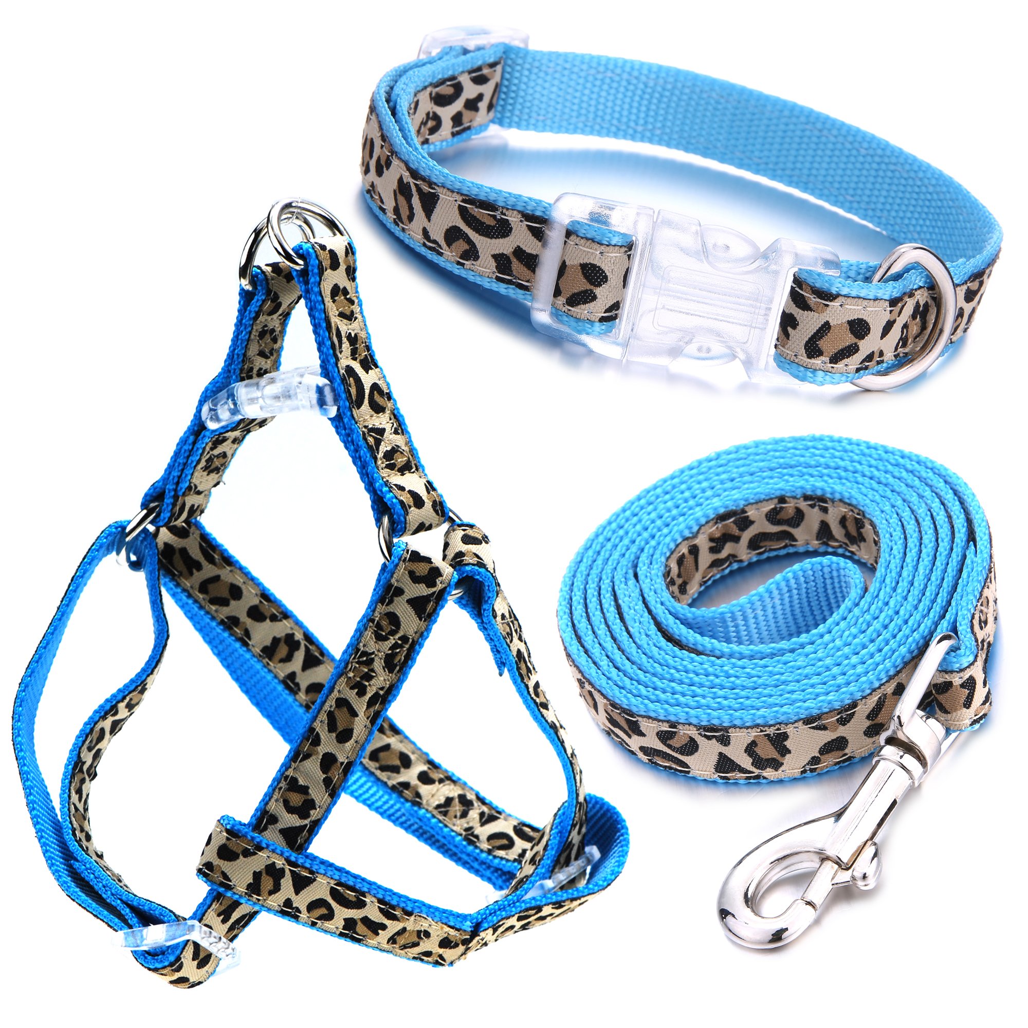 Premium Adjustable No-Pull Dog Harness & Leash Set for Small Breeds - Leopard Print, X-Small | Training & Walking Control | Perfect for Daily Walks, Outdoor Adventures & Pet Training Sessions