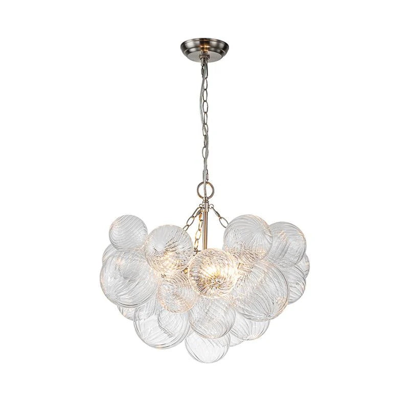 Talia Glass Chandelier - Elegant Crystal Ceiling Light Fixture for Dining Room, Bedroom & Living Room Decor | Modern Luxury Lighting for Home Interior Design