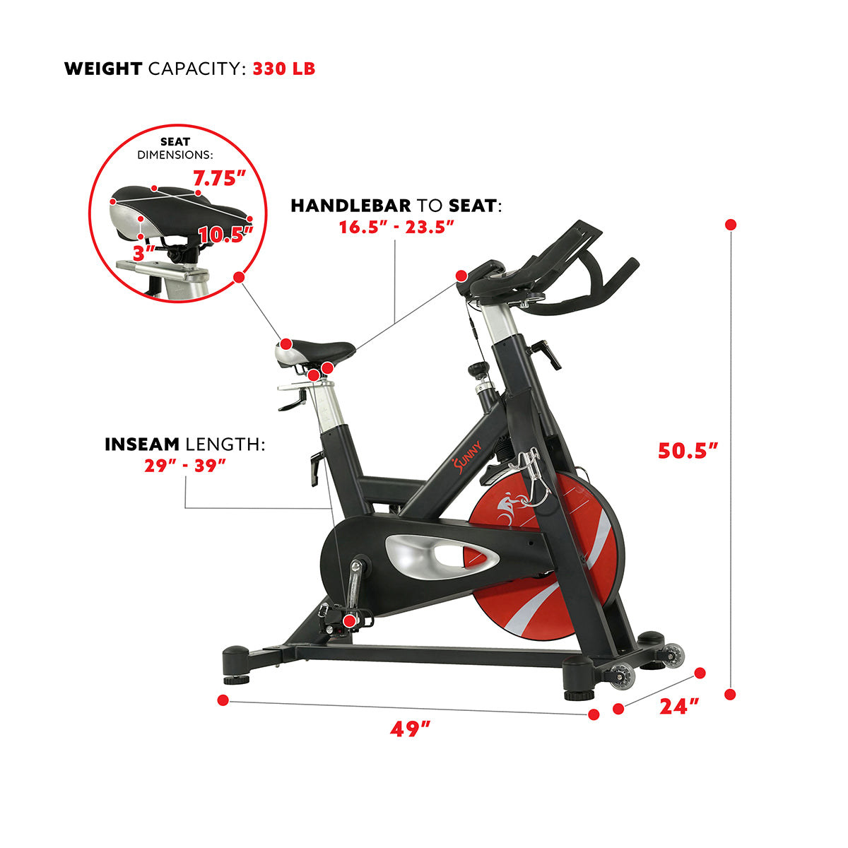 Evolution Pro II Magnetic Indoor Cycling Bike - Quiet & Smooth Home Exercise Bike for Cardio & Strength Training - Perfect for Home Gym, Apartment Workouts & Fitness Enthusiasts