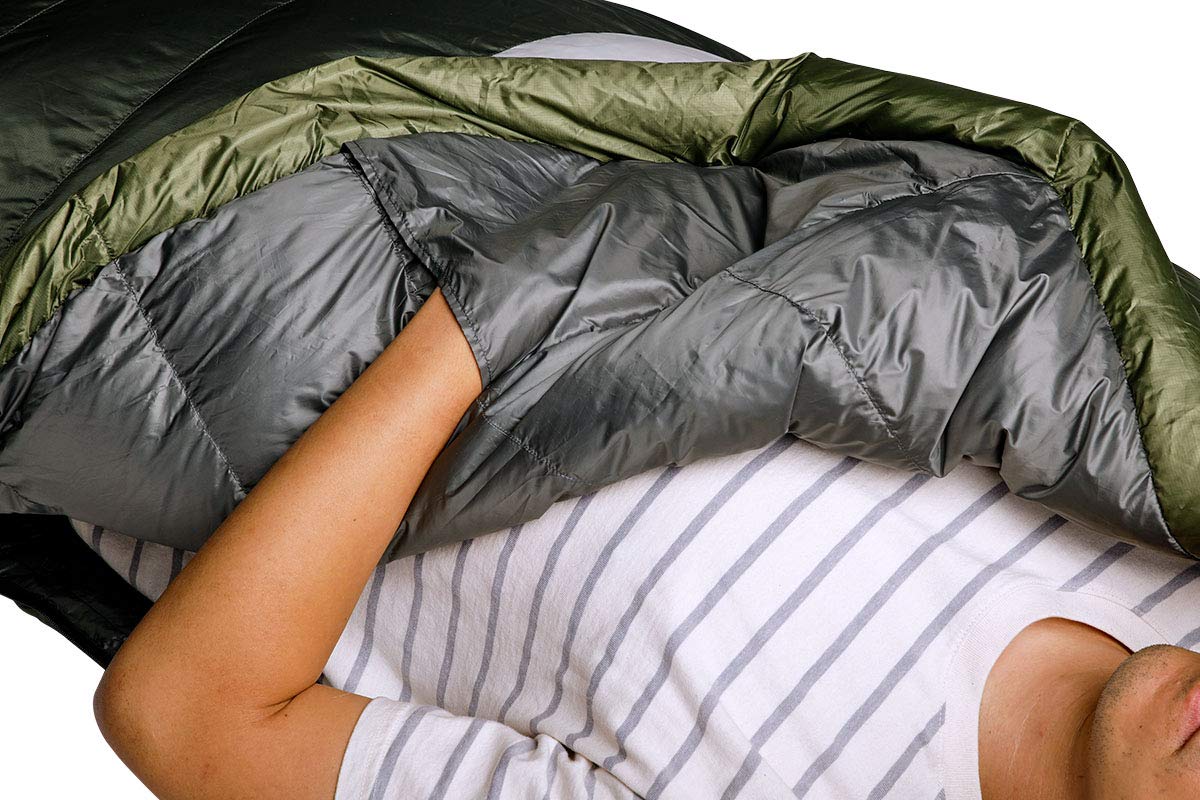 Sierra Designs Get Down 20 Degree Sleeping Bag - 550 Fill Power DriDown (PFC Free) Mummy Style for Camping & Backpacking - Lightweight & Compact for Men & Women - Includes Stuff Sack - Perfect for Cold Weather Adventures & Outdoor Exploration
