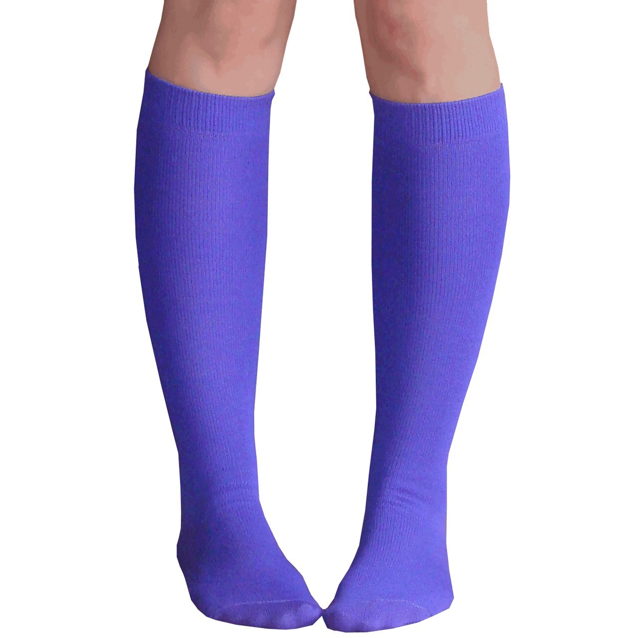 Chrissy's Women's Thin Solid Knee High Socks - Comfortable & Stylish for Work, Casual Wear & Outfits