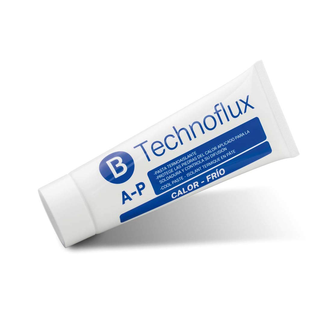 Technoflux White Heat-Resistant Insulating Paste - 120ml Tube for Electrical, Automotive & HVAC Applications - High-Temperature Sealant for Wires, Gaskets & Repairs