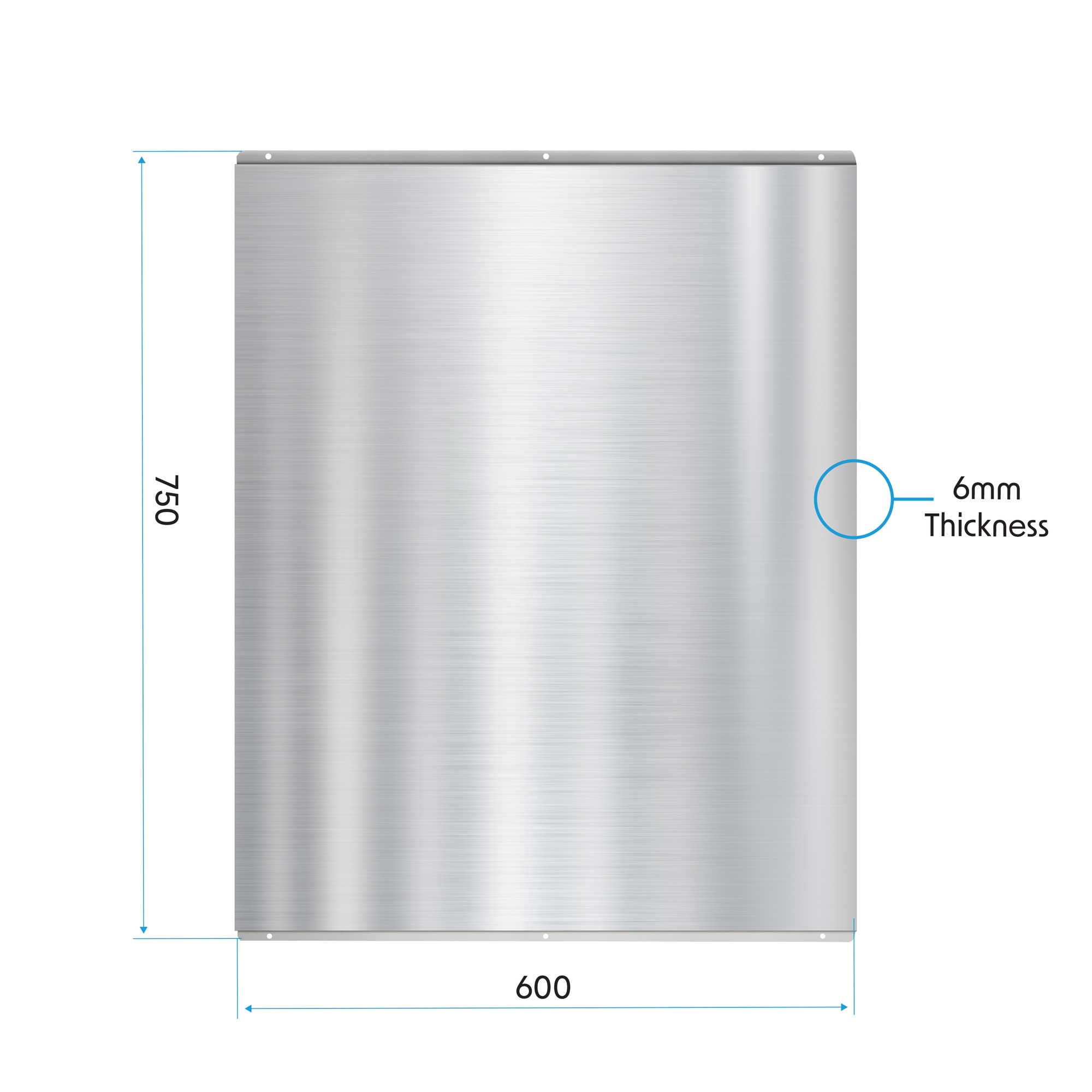 Stainless Steel 60cm Splashback for Cooker Hoods & Range Hoods - Heat Resistant Kitchen Backsplash Panel for Stove & Extractor Fan Protection - Perfect for Modern & Traditional Kitchens