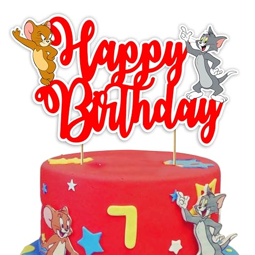 Seyal Tom & Jerry Happy Birthday Cake Topper