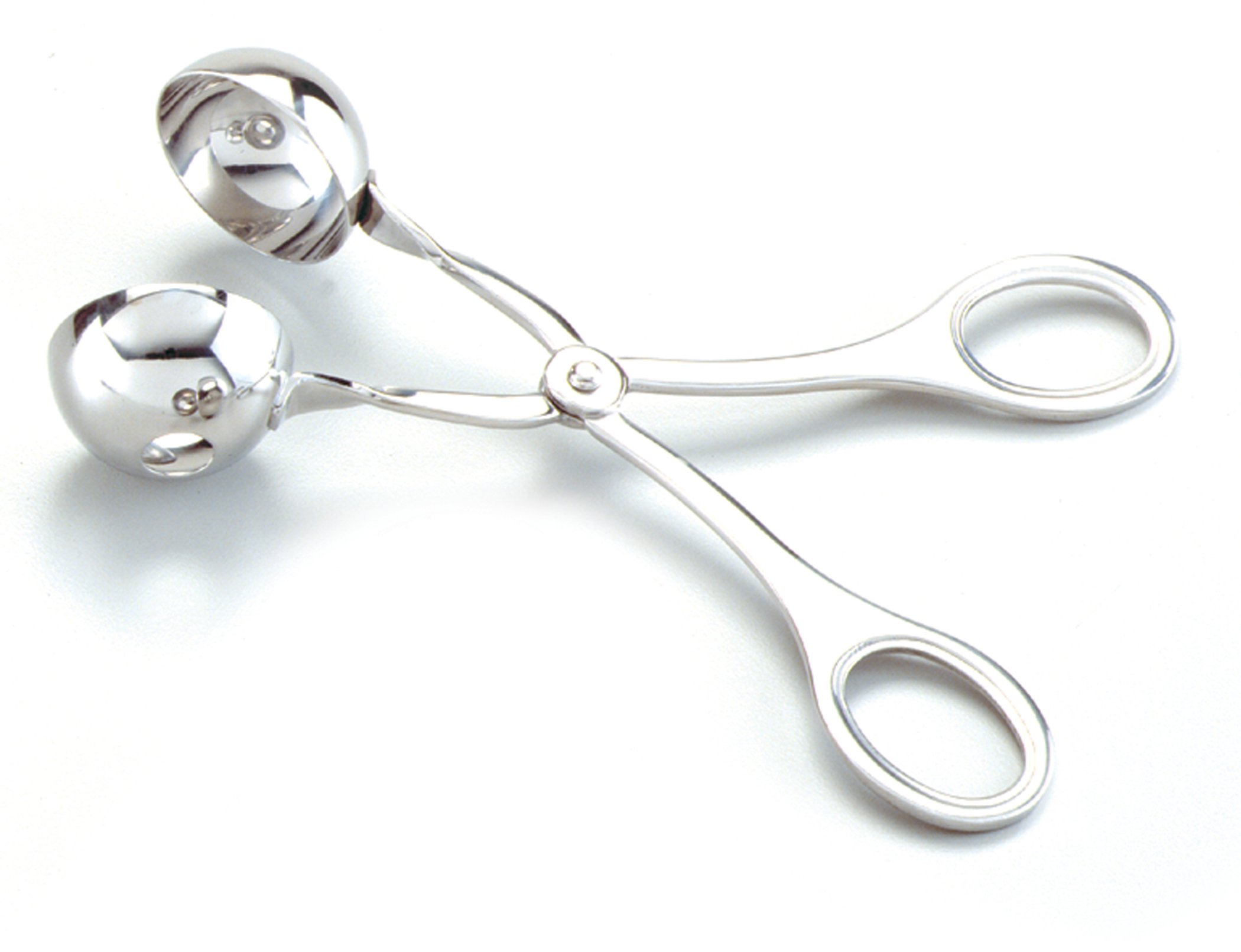Norpro 155 Stainless Steel Mini Meat Baller - 1.25 Inch (3cm) Silver Kitchen Tool for Perfect Meatballs, Cookie Dough & Ice Cream Scooping - Ideal for Home Cooking, Baking & Party Food Prep