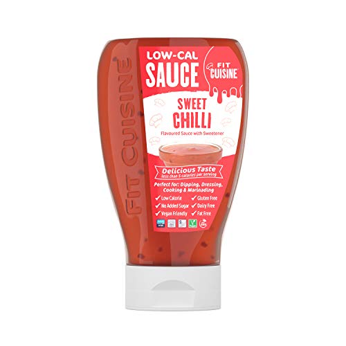 Applied Nutrition Fit Cuisine Low Calorie Sweet Chili Sauce 425ml - Healthy Condiment for Weight Loss, Meal Prep & Keto Diet