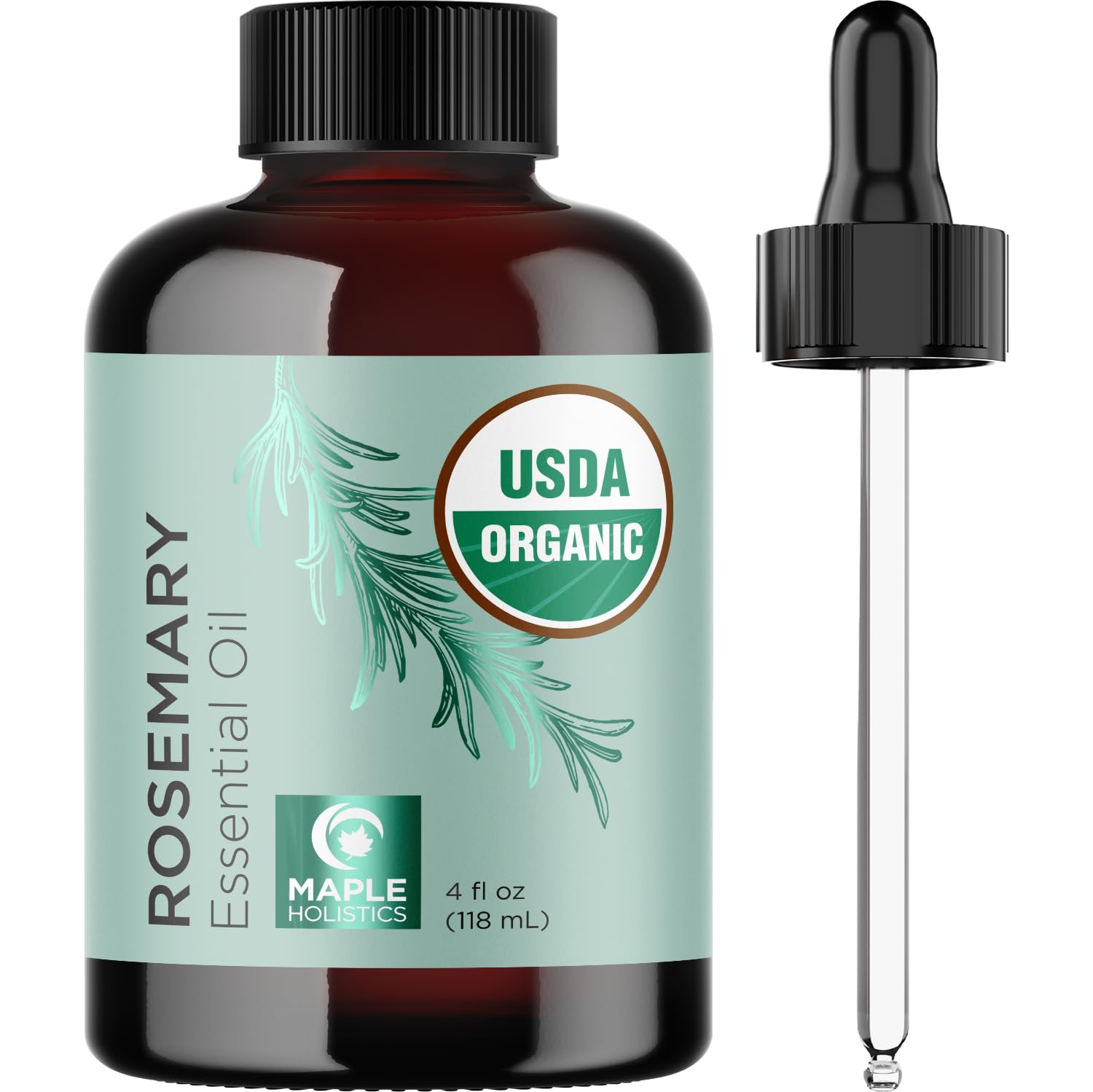 Maple Holistics Volumizing Hair Bundle - Biotin Shampoo & Conditioner Set with Pure Rosemary Essential Oil for Thicker, Fuller Hair - Salon Quality Hair Care for Women & Men - Perfect for Daily Use, Styling & Hair Growth