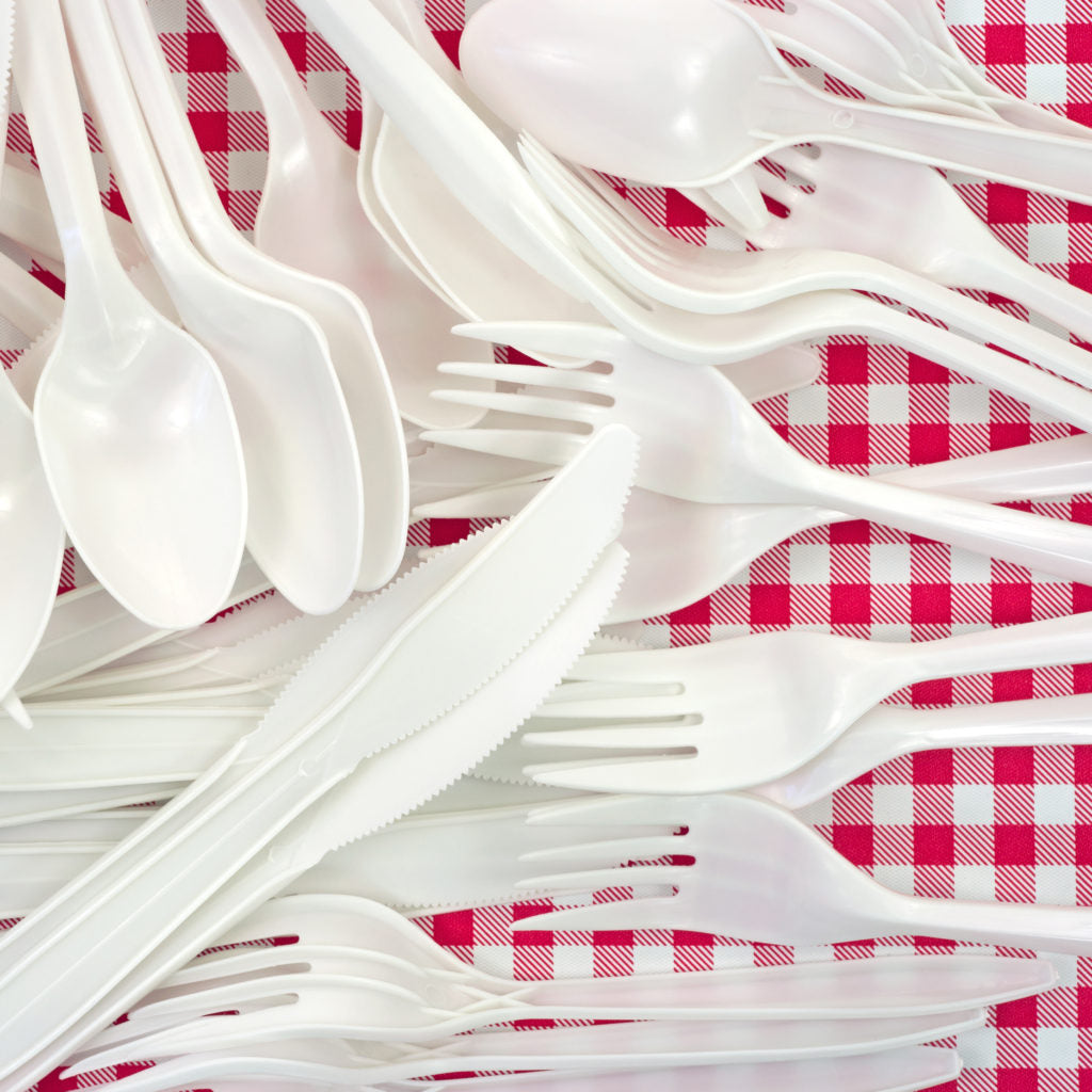 White Plastic Forks - 100-Pack Disposable Cutlery Set for Parties, Picnics & Catering | Durable Everyday Flatware for Home, Office & Outdoor Use