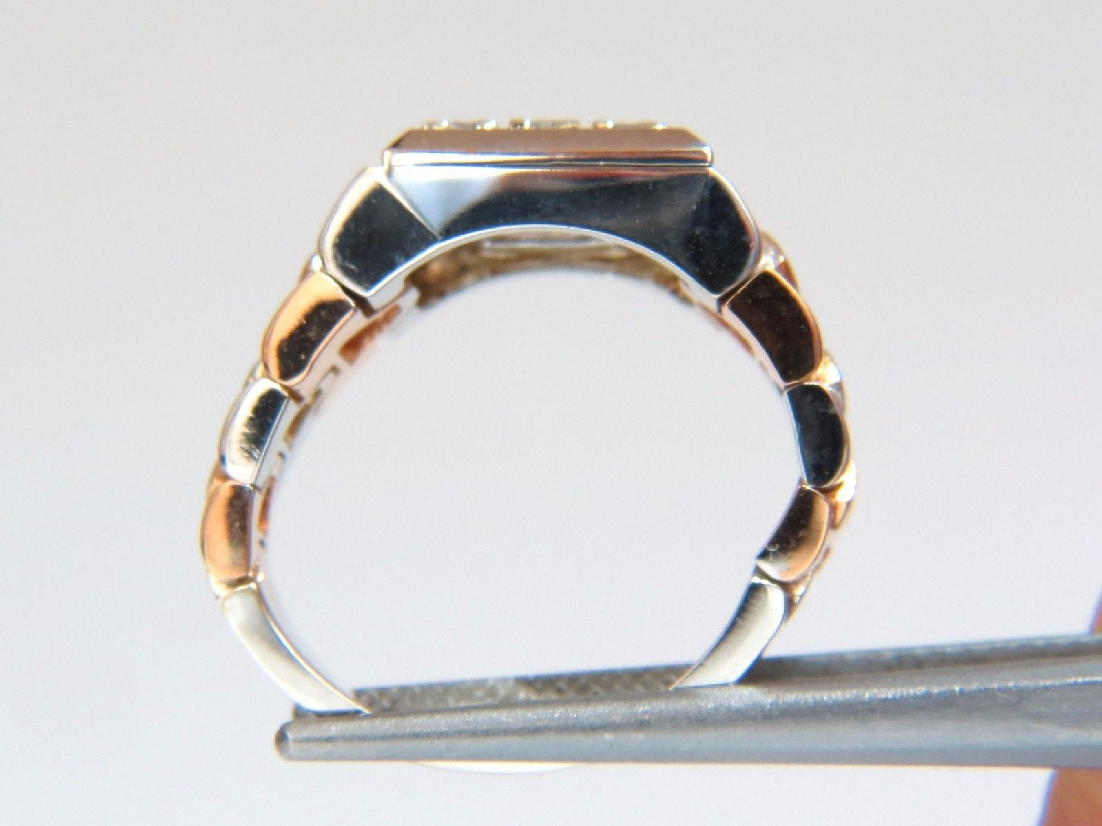 1.02ct Natural Diamond Men's Ring with Flexible Watch Band - 18K Gold, G/VS Clarity, 15 Grams - Perfect for Weddings, Anniversaries & Special Occasions