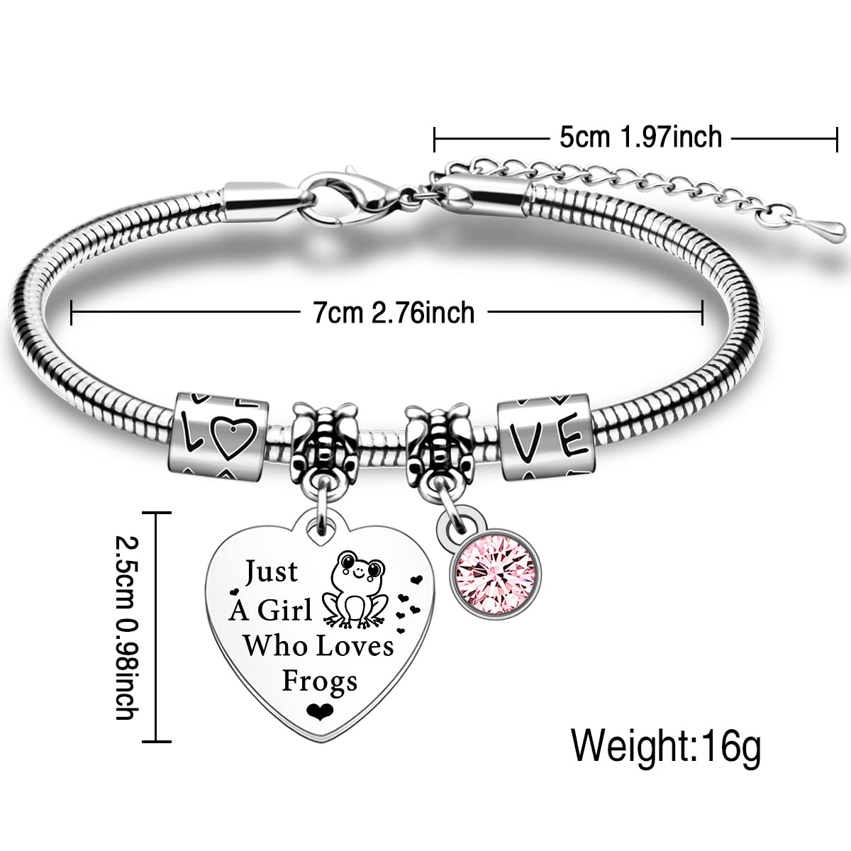 SDOFY Cute Frog Bracelet for Girls - Adjustable Frog Jewelry Gift for Teenage Girls & Kids - Perfect for Birthday, Friendship Day & Everyday Wear