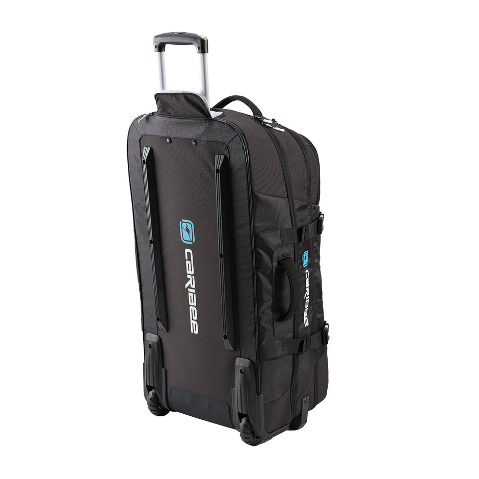 Caribee 5750 Global Explorer V2 125L Black Upright Duffle Travel Bag - Perfect for Adventure Travel, Camping & Outdoor Expeditions
