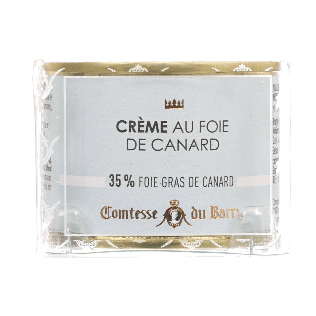 COMTESSE DU BARRY Duck Foie Gras with Cream (65g) - Premium French Pâté for Gourmet Appetizers, Charcuterie Boards & Special Occasions
