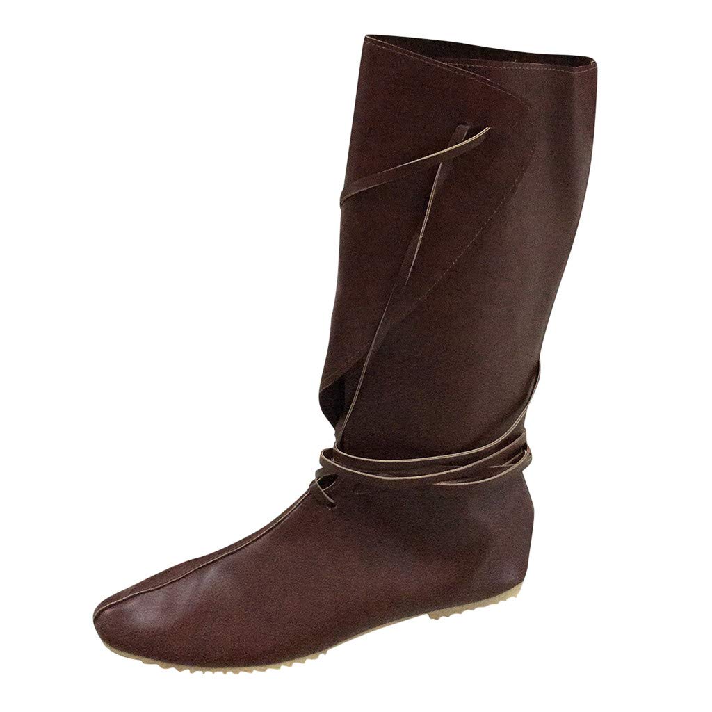 Vedolay Women's Winter Boots - Fashion Couple's Cross-Strap Flat Sole Mid-Calf Booties for Snow, Casual Outfits & Date Nights
