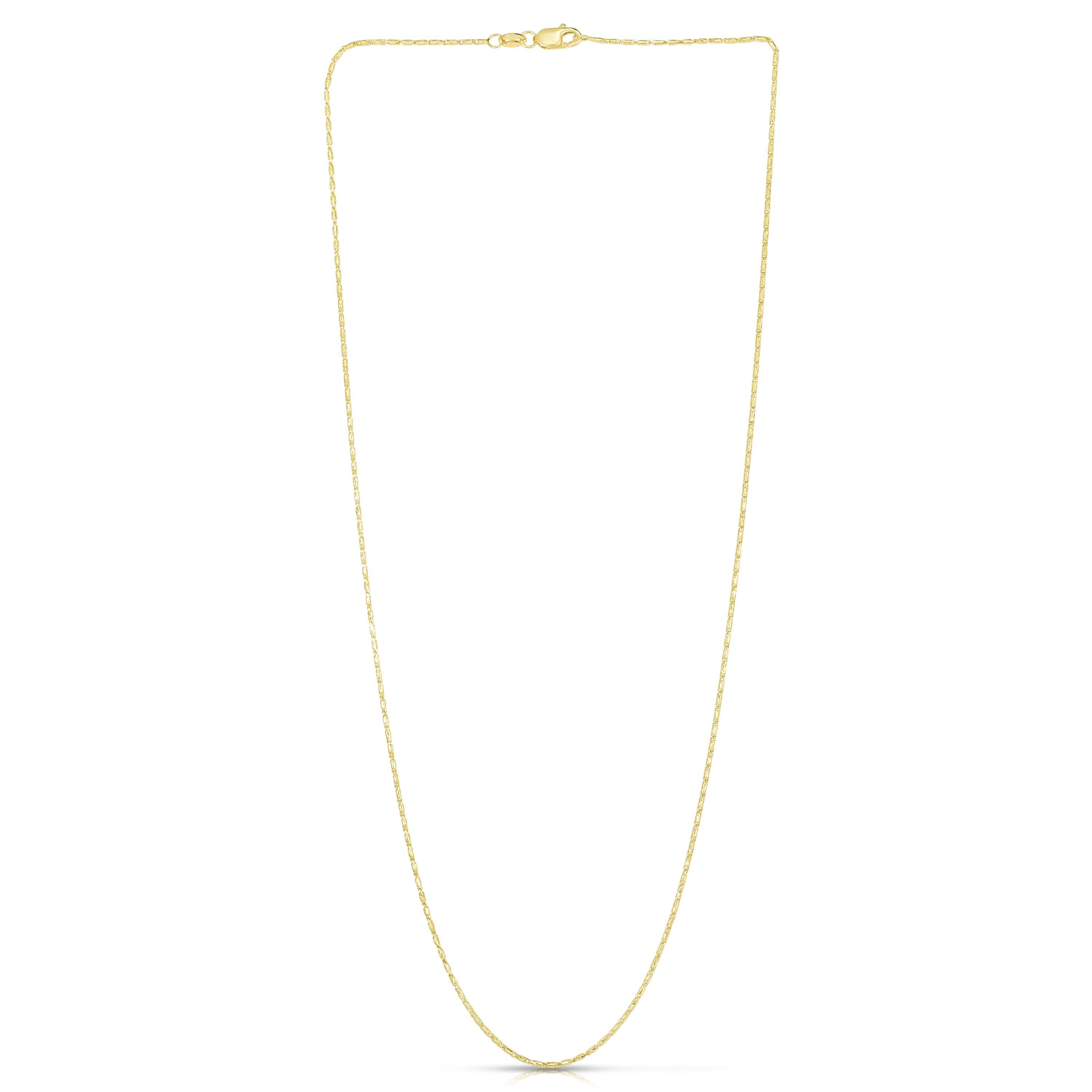 14K Gold 0.9mm Lumina Chain Necklace - Dainty Gold Chain for Women, Delicate Layering Jewelry for Everyday Wear & Special Occasions