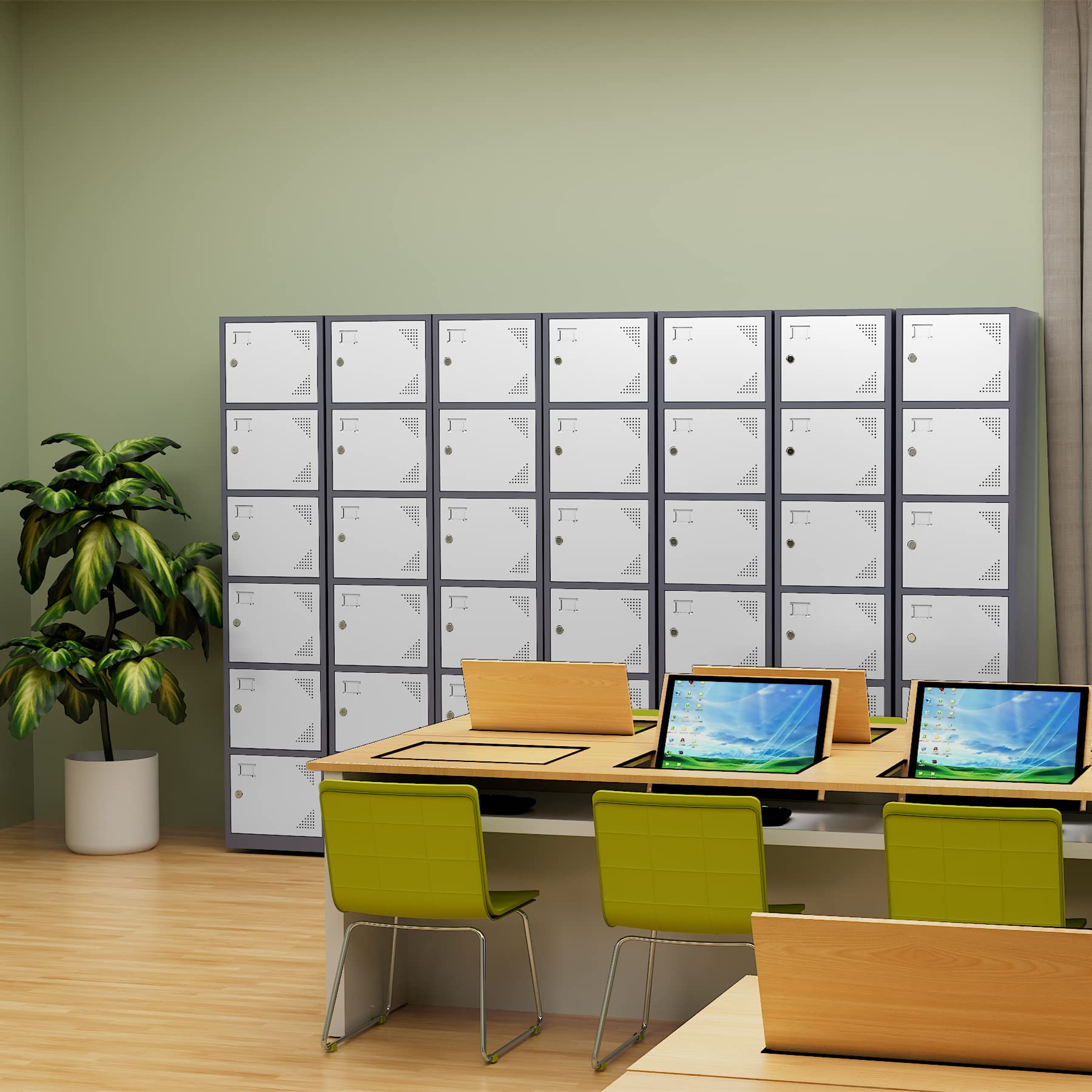 Yizosh 6-Door Metal Locker, 71