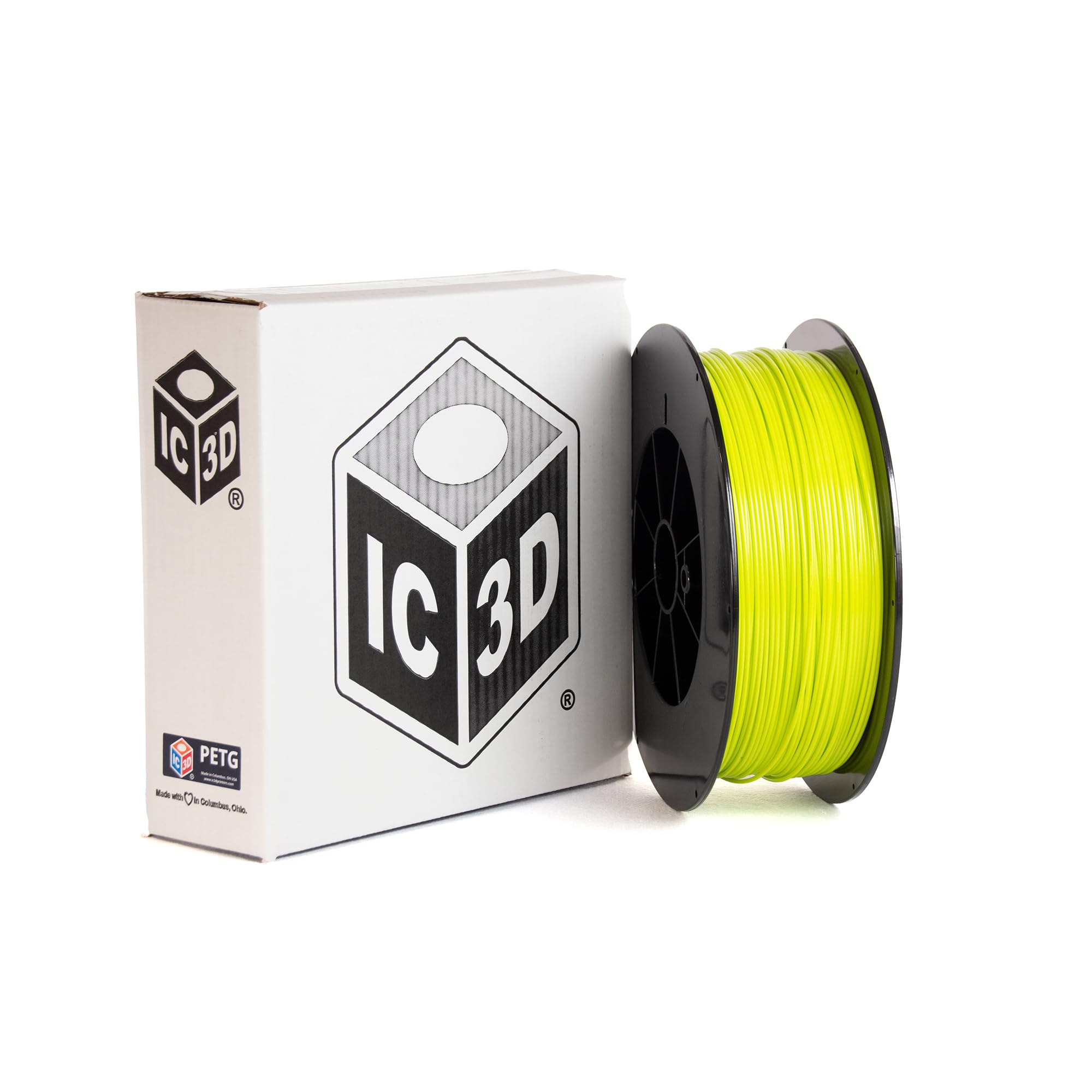 Premium Green (Bright) 2.85mm PETG 3D Printer Filament - 2.3kg (5.07lb) Spool - High Precision +/- 0.05mm - Professional Grade 3D Printing Material - Made in USA - Perfect for Cosplay Props, Functional Prototypes & DIY Projects
