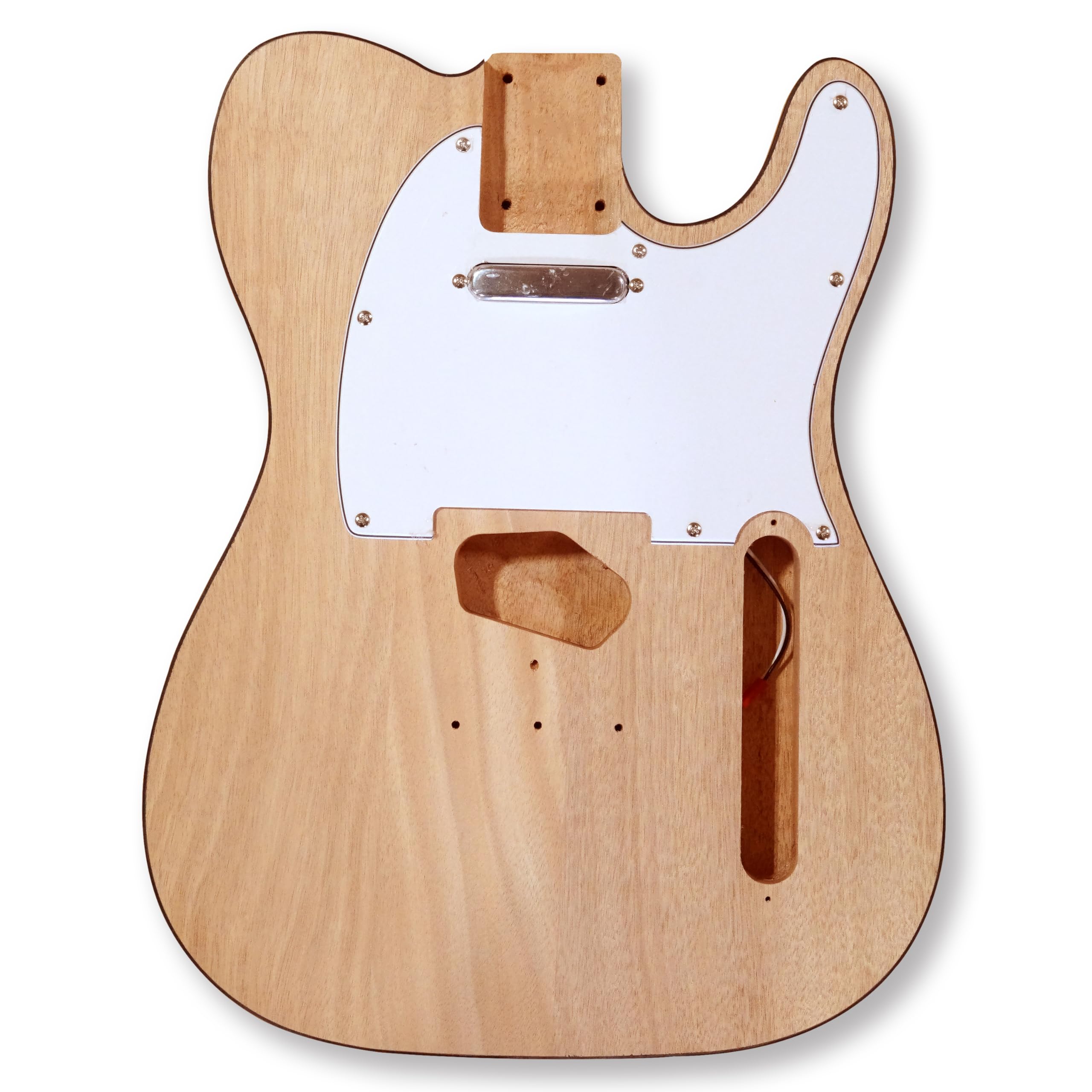 BexGears DIY Electric Guitar Kit - TL Style with Okoume Wood Body, Maple Neck & Fingerboard | Perfect for Beginners, Musicians & Home Studio Recording