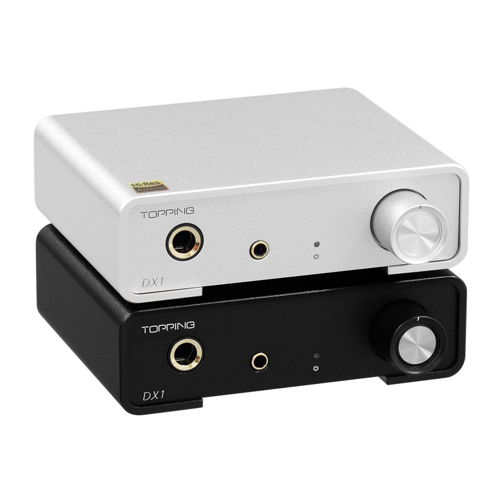 TOPPING DX1 Hi-Res Headphone Amplifier & DAC with AK4493S Chip, Supports DSD256 & PCM384 - Perfect for Audiophiles, Home Studio & Gaming Setup