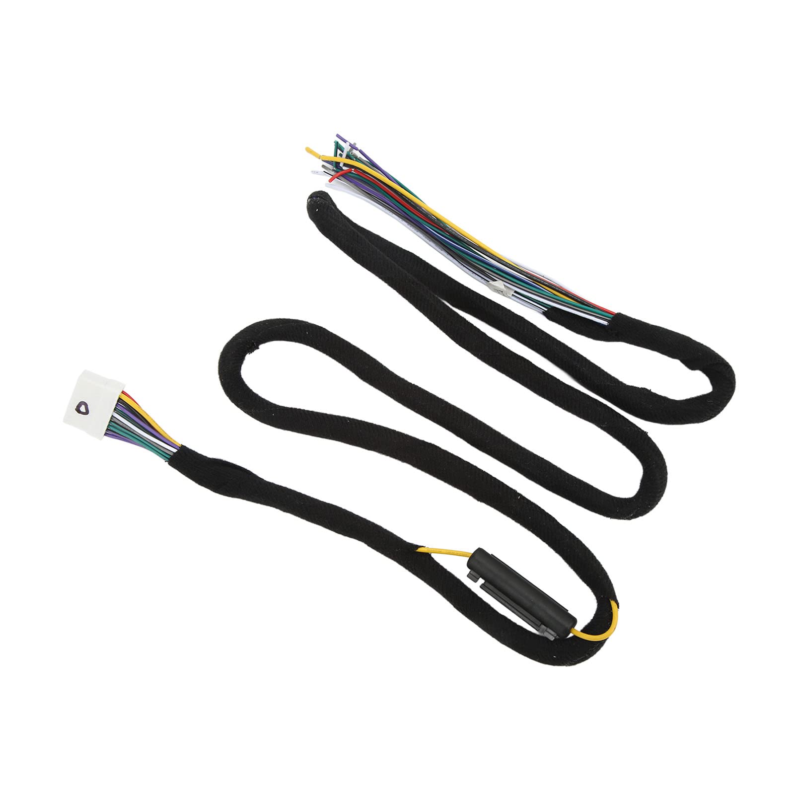 Universal 12V 15A Car Wiring Harness - High-Fidelity Audio Plug Replacement for Stable Data Transmission | Compatible with Most Vehicles | Perfect for Car Stereo Installation & Audio System Upgrades