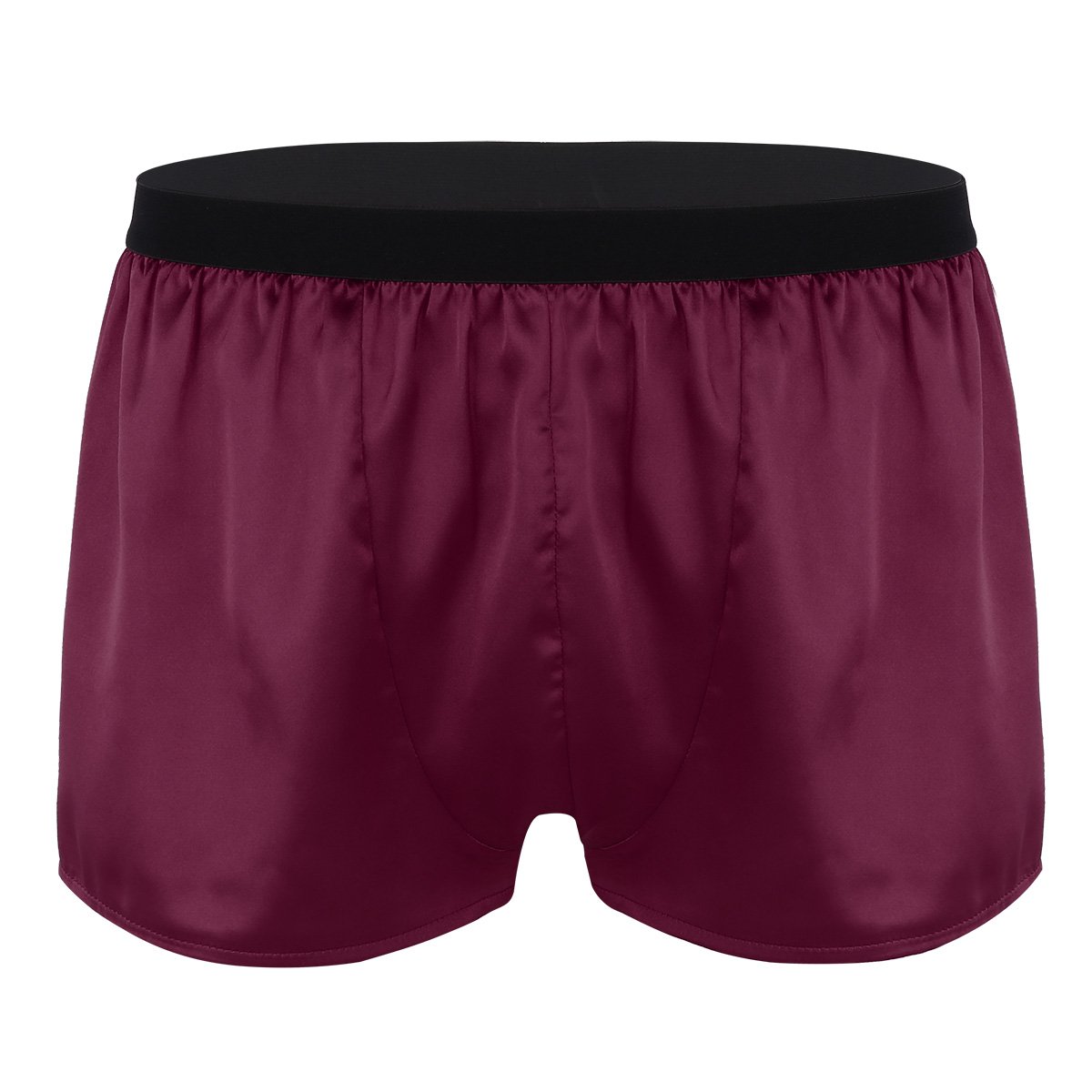 Hularka Men's Elastic Silk Boxer Shorts - Breathable Underwear, Swim Trunks, Sleep Shorts & Lounge Pajamas for Comfort & Style - Perfect for Swimming, Sleeping & Relaxing at Home