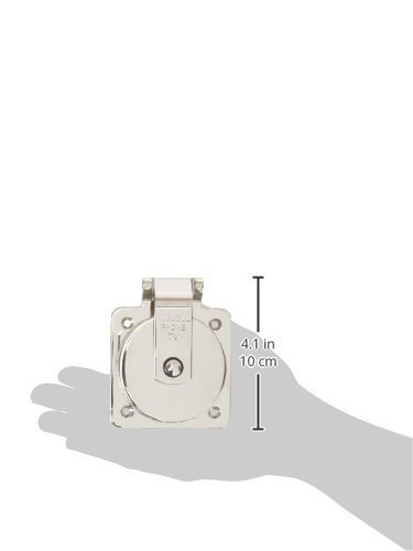 Hubbell HBLPHTVSS Marine Grade Stainless Steel Hull Inlet for Phone & TV - Perfect for Boats, Yachts & Marine Applications