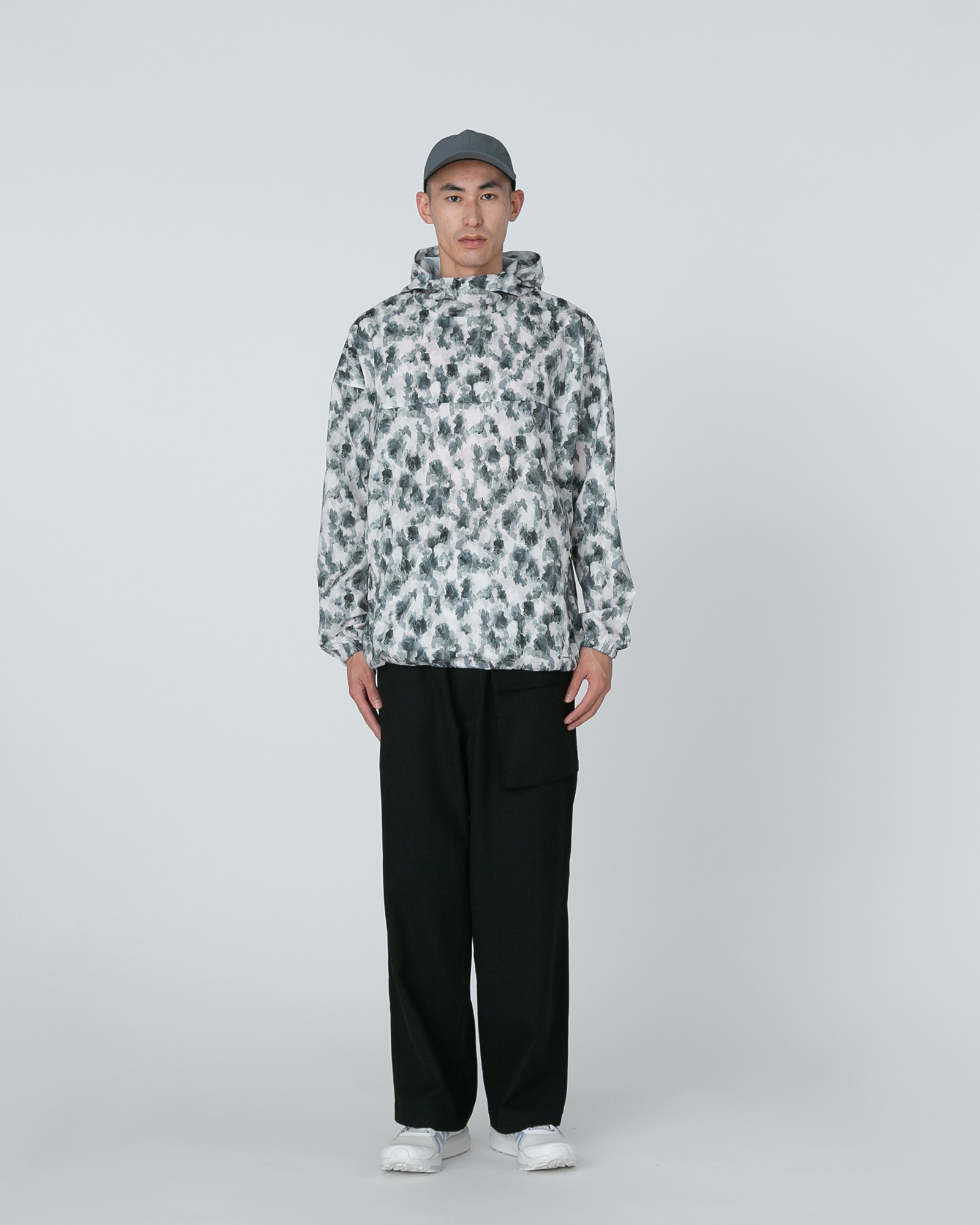 Printed Breathable Quick Dry Anorak Jacket - Lightweight Water-Resistant Windbreaker for Hiking, Running & Outdoor Activities