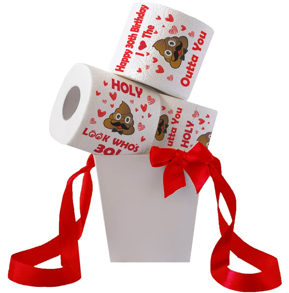 Funny 30th Birthday Decorations for Men - Naughty Gag Gifts & Party Supplies for Him | Hilarious Toilet Paper Decor | Perfect for Adult Birthday Parties & Surprise Celebrations
