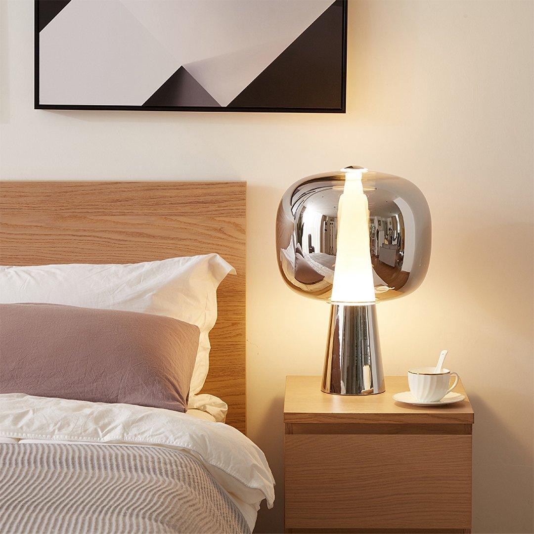 Modern Dusk to Dawn Table Lamp with Auto Sensor - Perfect for Bedroom, Living Room & Office Night Light