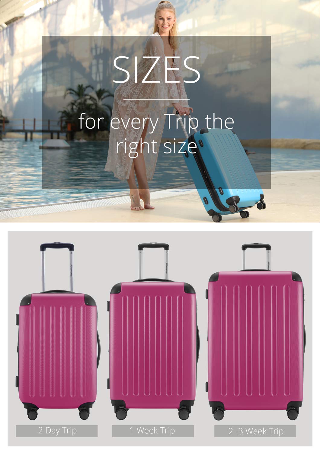 Premium Camouflage Luggage Set of 3 - Durable Suitcases for Travel, Business Trips & Vacations - Lightweight Spinner Carry-On & Checked Bags with TSA Lock