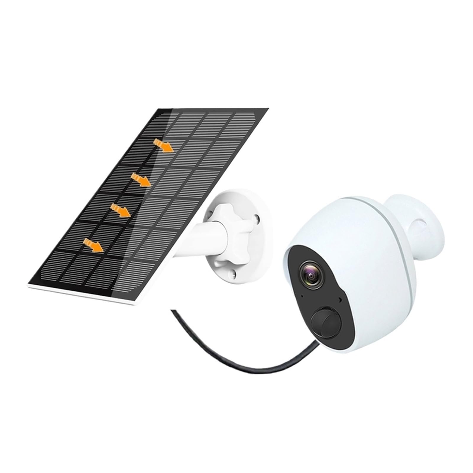 Tuya Smart Life Solar Security Camera Outdoor - Wireless WiFi 3MP IP Surveillance with Siren, Rechargeable Battery & 5W Solar Panel, IP65 Weatherproof - Perfect for Home Security, Backyard Monitoring, and Property Protection
