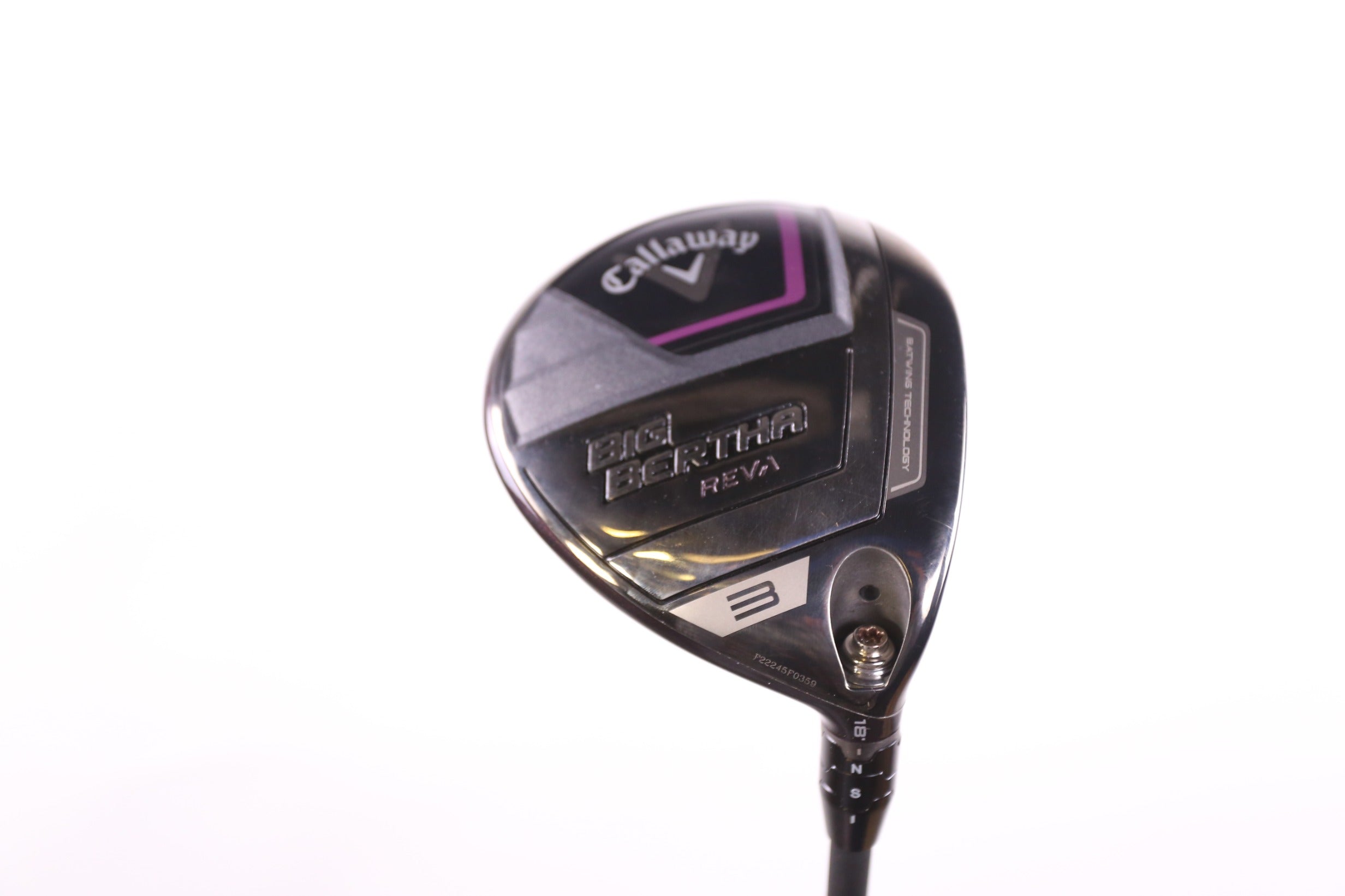 Used Callaway Big Bertha REVA 23 3 Wood Golf Club - Right Handed 18° Light Flex Shaft for Women | Perfect for Beginners & High Handicap Players on Fairway Shots