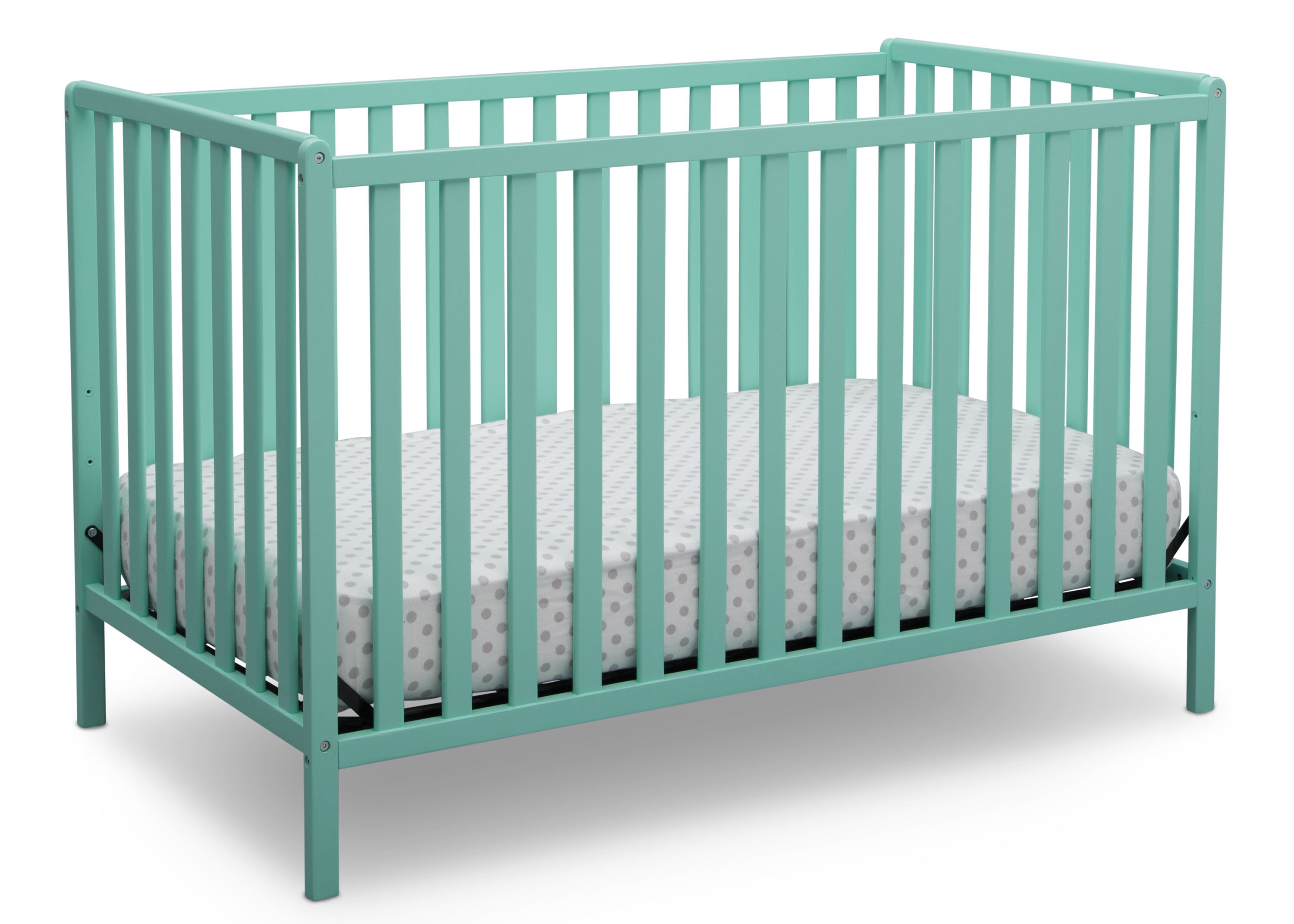 Heartland 4-in-1 Convertible Baby Crib - White Wooden Nursery Bed with Toddler Rail, Daybed & Full Size Conversion - Perfect for Newborn to Teen Bedroom