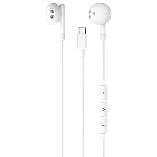 K88 Wired Earbuds with Type-C - HD 8-Core Headphones for Digital Audio & Calls | Noise Cancelling Mic, Tangle-Free Cord & Bass Boost | Perfect for Gaming, Workouts & Commuting