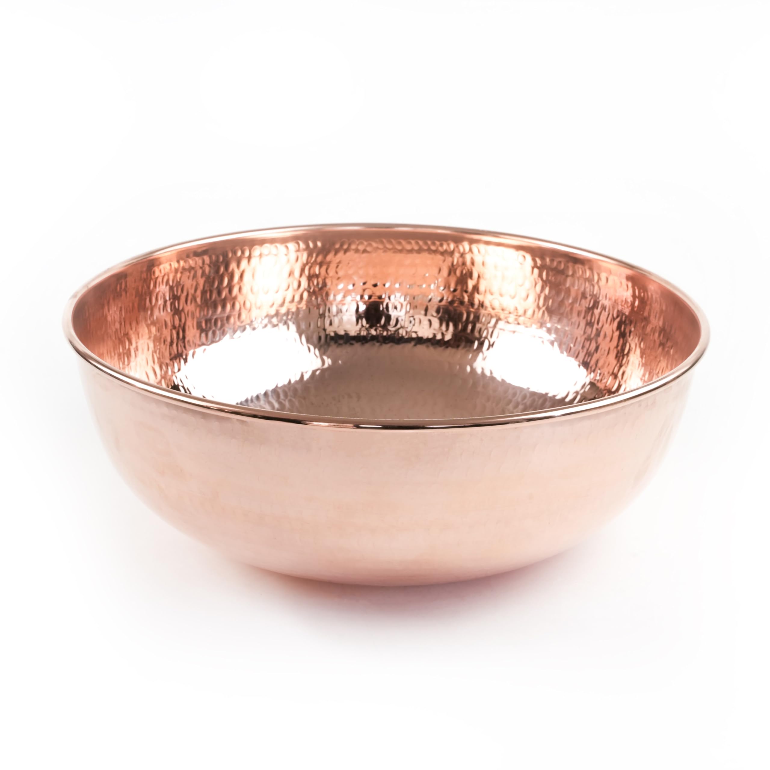 Handmade Hammered Copper Pedicure Bowl - 12 Inch Large Portable Foot Soaking Basin for Spa & Home Relaxation | 100% Pure Solid Copper Pedicure Tub | Perfect Self-Care Gift for Women, Ideal for Nail Salons, Home Spa Days & At-Home Pedicures