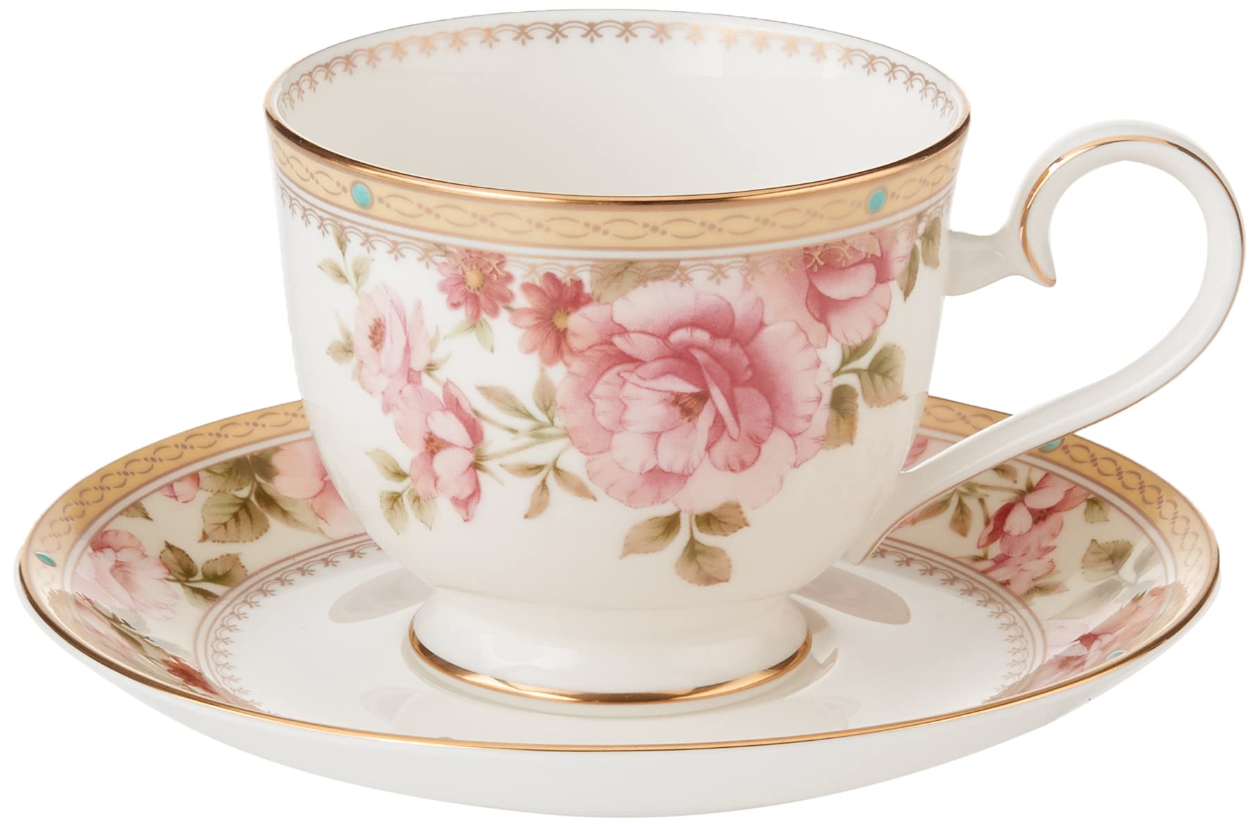 Noritake Hertford 5-Piece Dinner Plate Set - Elegant White Porcelain Tableware for Formal Dining & Special Occasions