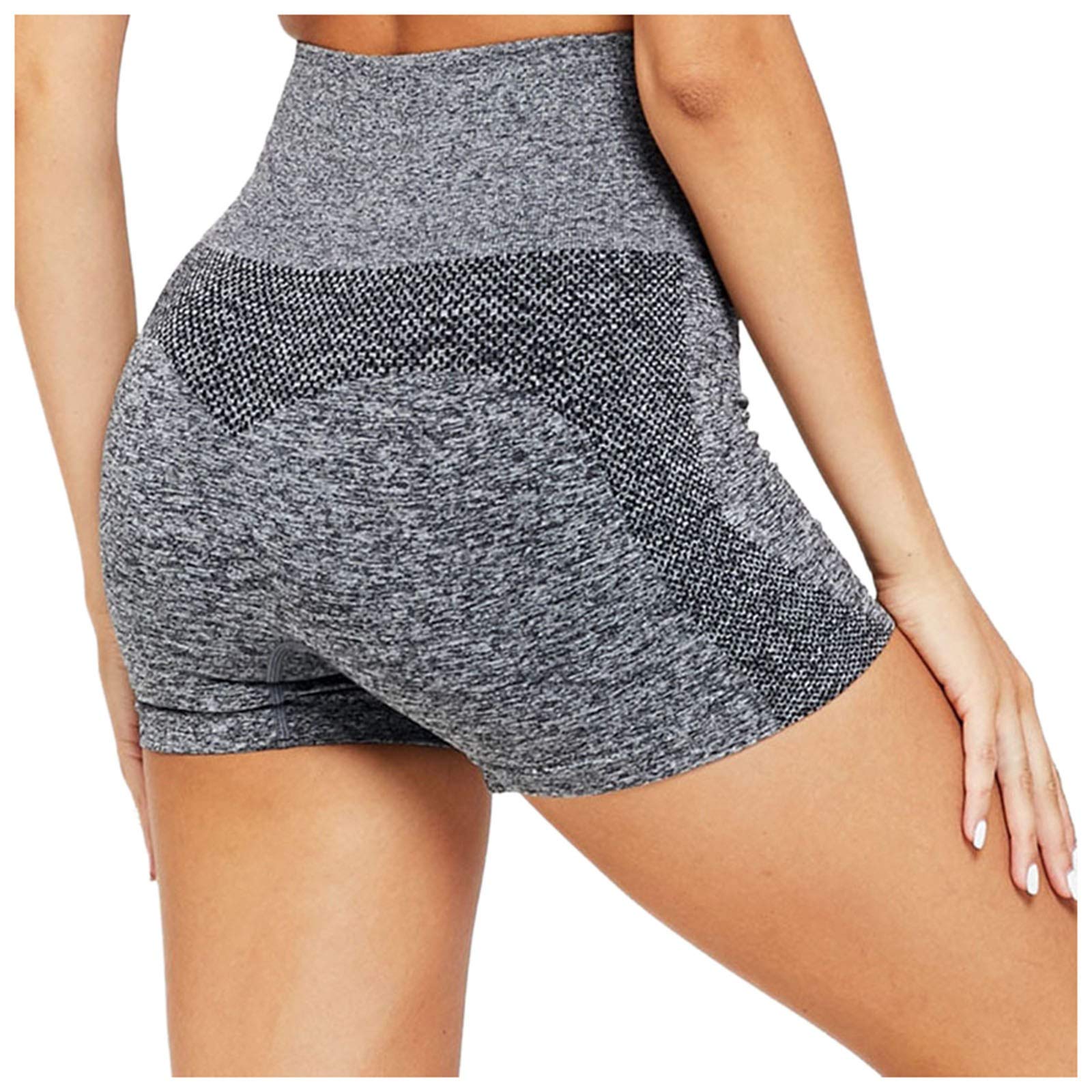Kangma Women's High Waisted Yoga Shorts 3 Inch - Seamless Tight Workout Shorts for Fitness, Running & Hip Lifting | Perfect for Yoga, Gym & Active Lifestyle