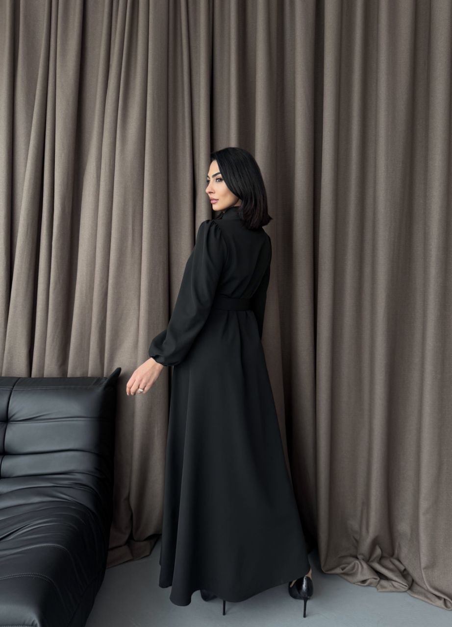 Elegant Black Long Maxi Abaya Dress for Women - Modest Islamic Fashion - Perfect for Prayer, Eid, Wedding & Special Occasions